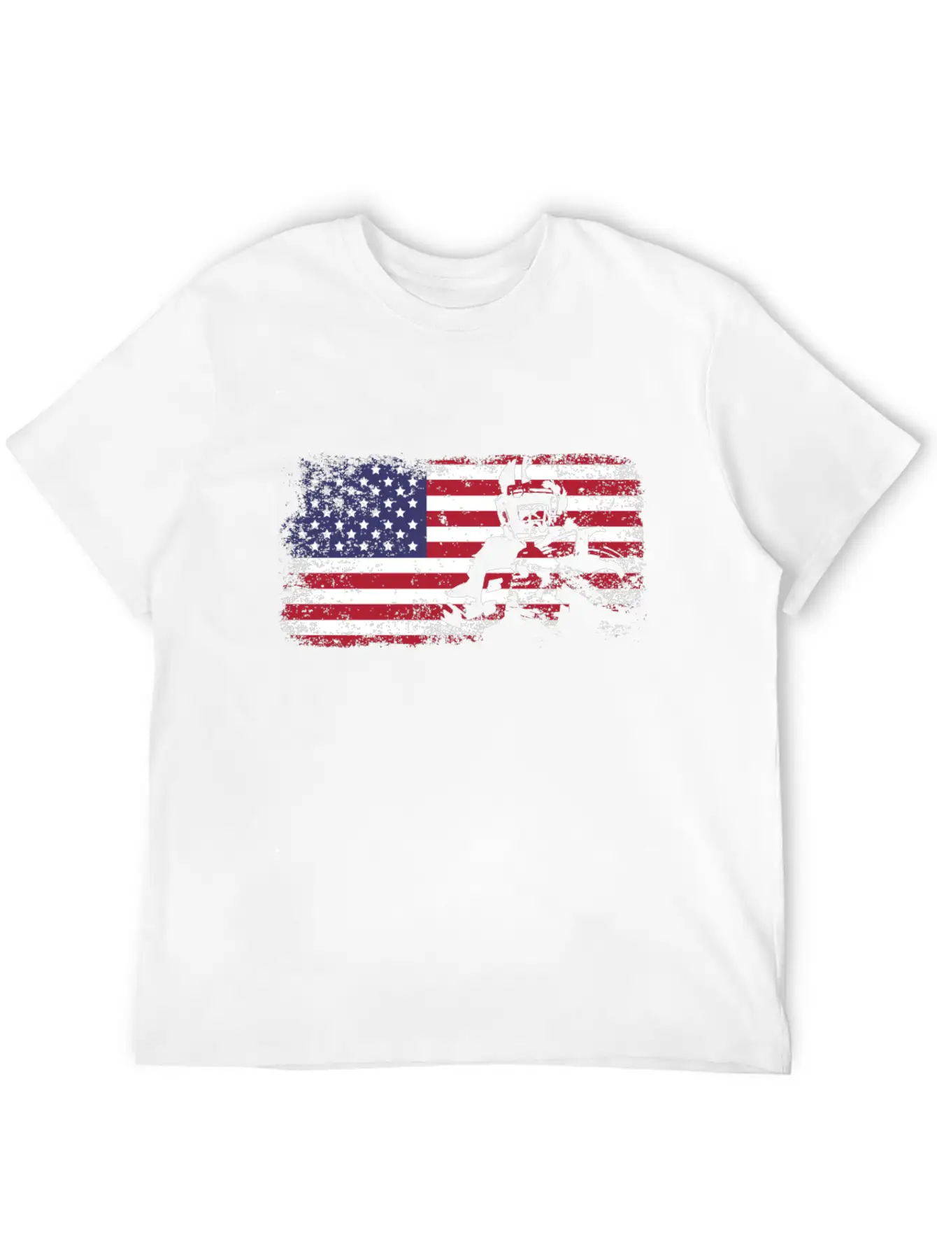 American Flag Football Basic Graphic T-Shirt ¨C Daily Comfort In Soft Cotton
