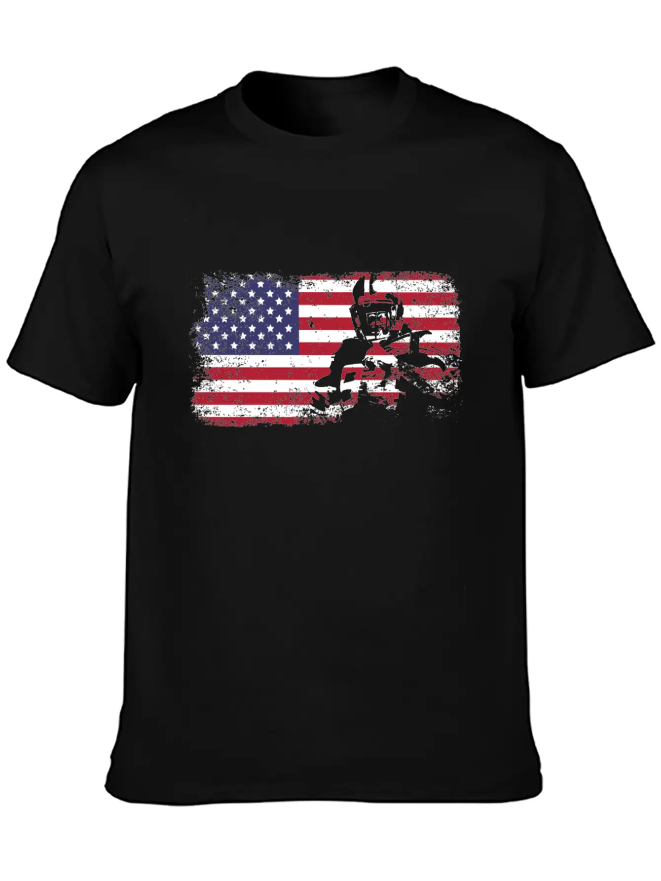 American Flag Football Basic Graphic T-Shirt ¨C Daily Comfort In Soft Cotton