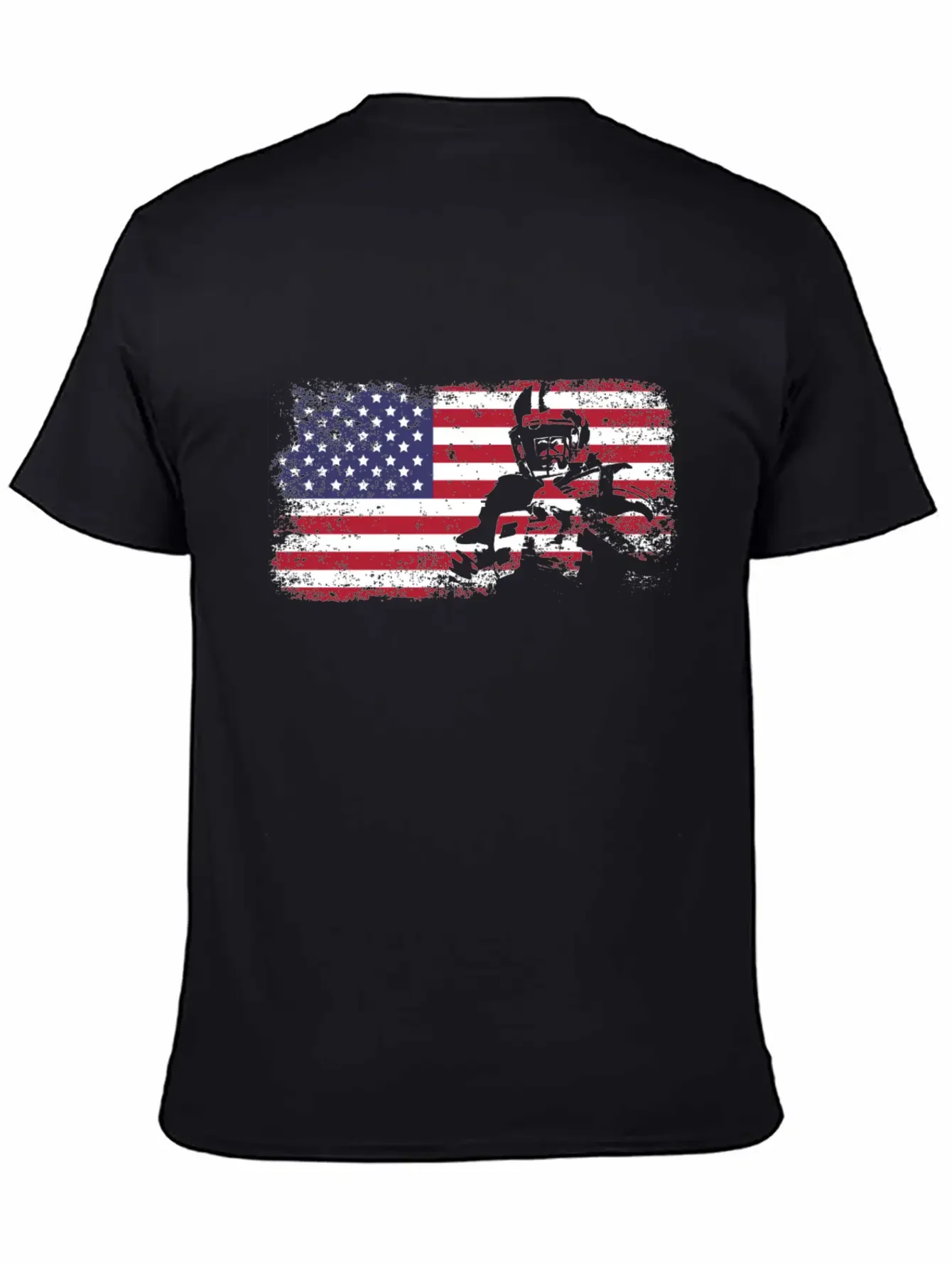 American Flag Football Basic Graphic T-Shirt ¨C Daily Comfort In Soft Cotton