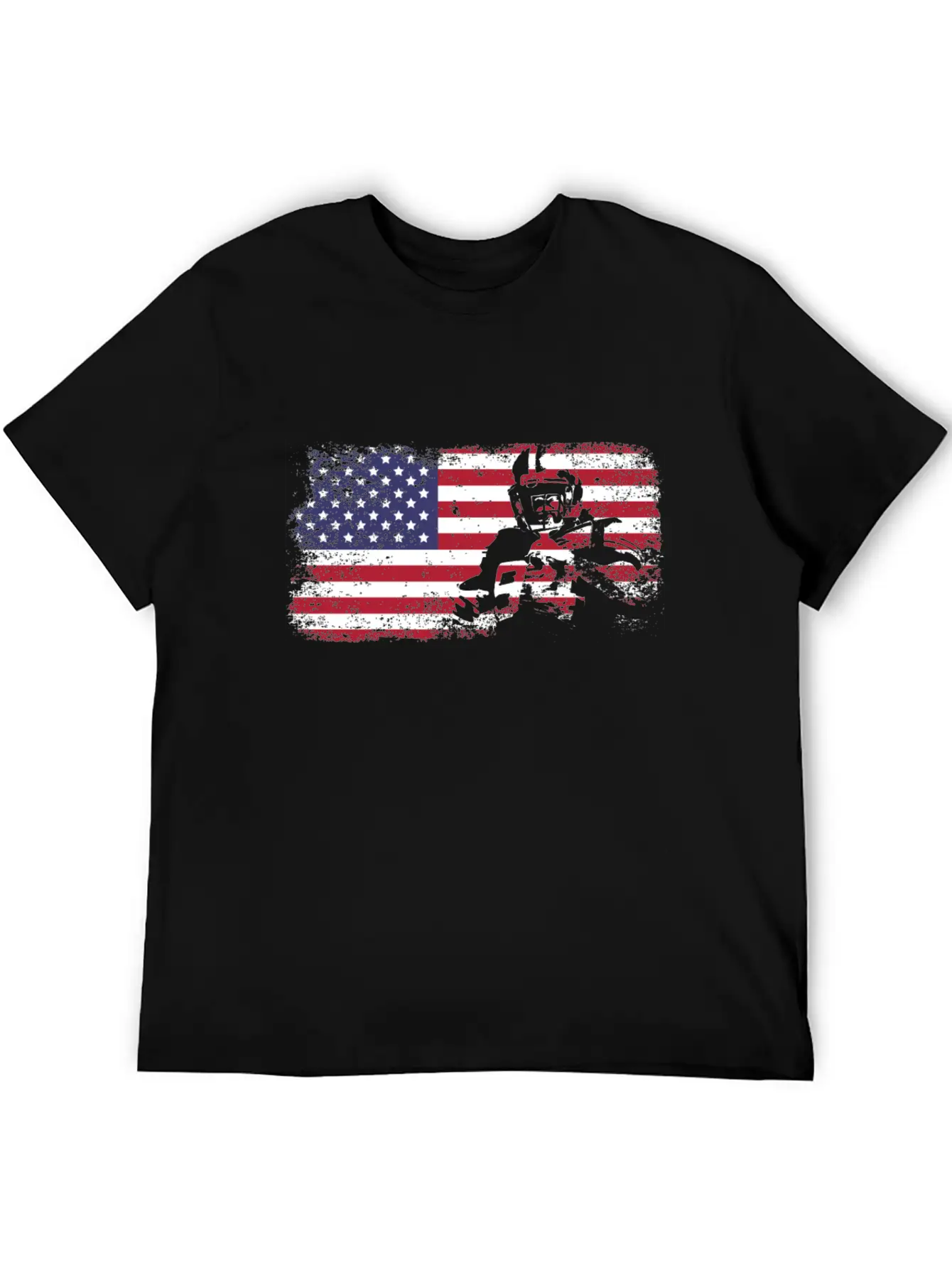 American Flag Football Basic Graphic T-Shirt ¨C Daily Comfort In Soft Cotton