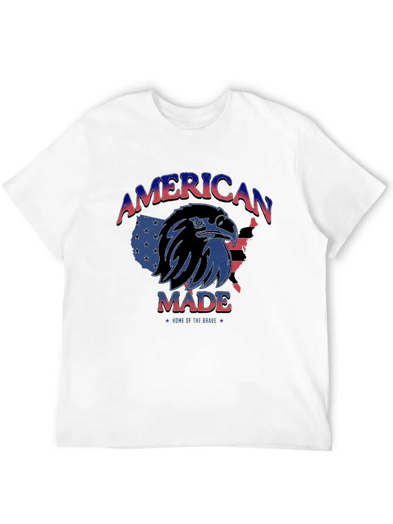 American Made HOME OF THE BRAVE Soft Cotton Short Sleeve Tee ¨C Unisex Wardrobe Staple
