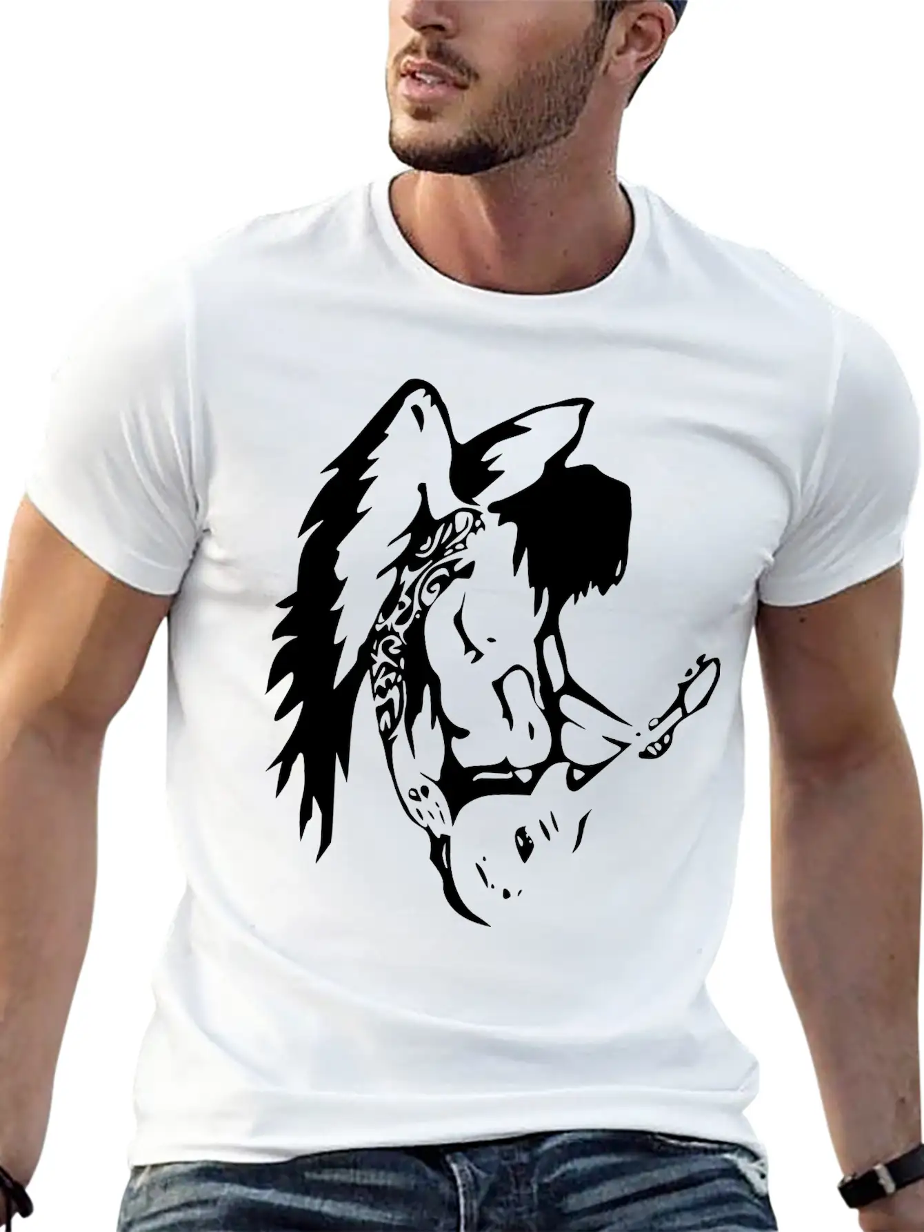 Angel Basic Graphic T-Shirt ¨C Daily Comfort In Soft Cotton