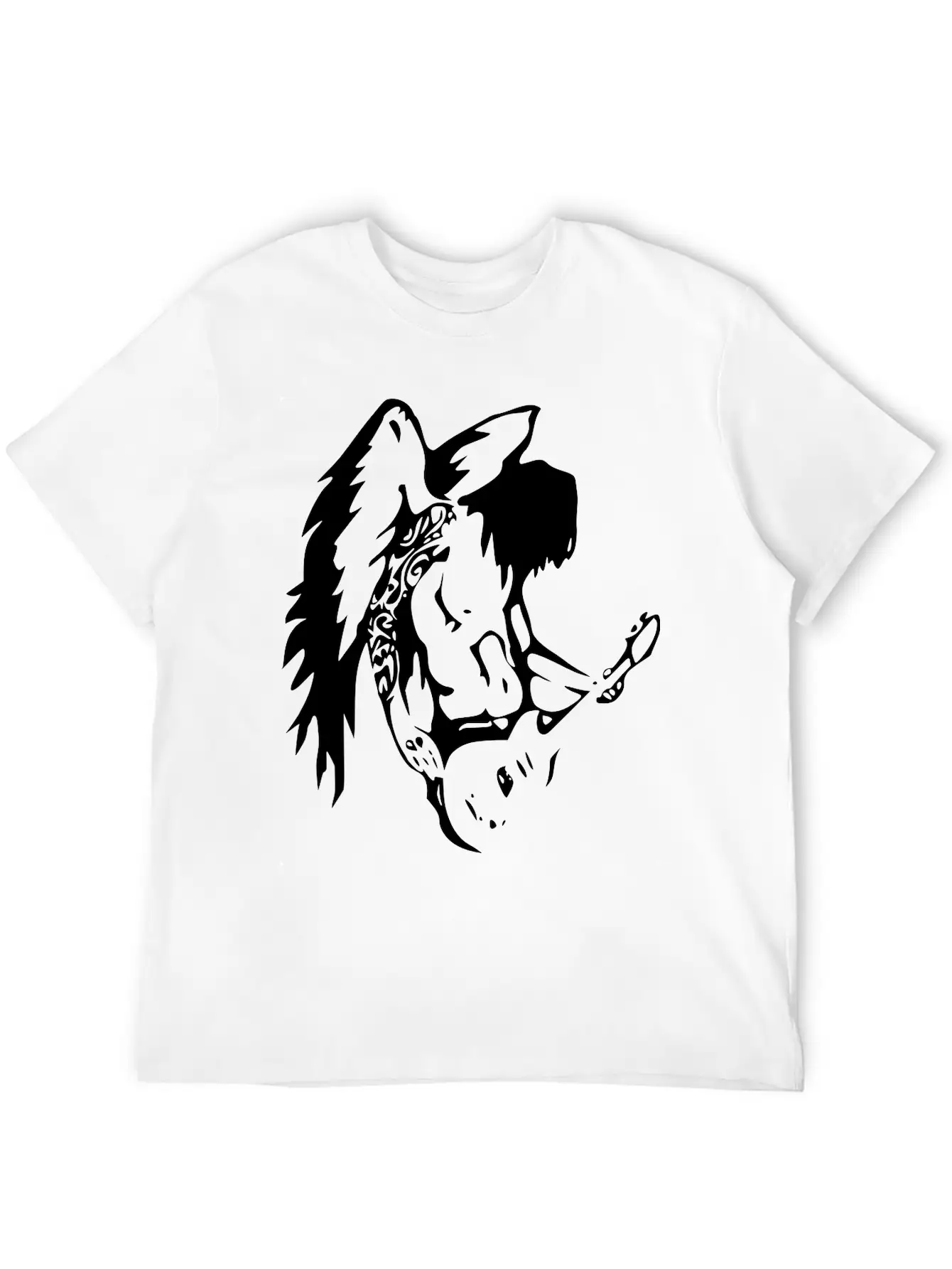 Angel Basic Graphic T-Shirt ¨C Daily Comfort In Soft Cotton