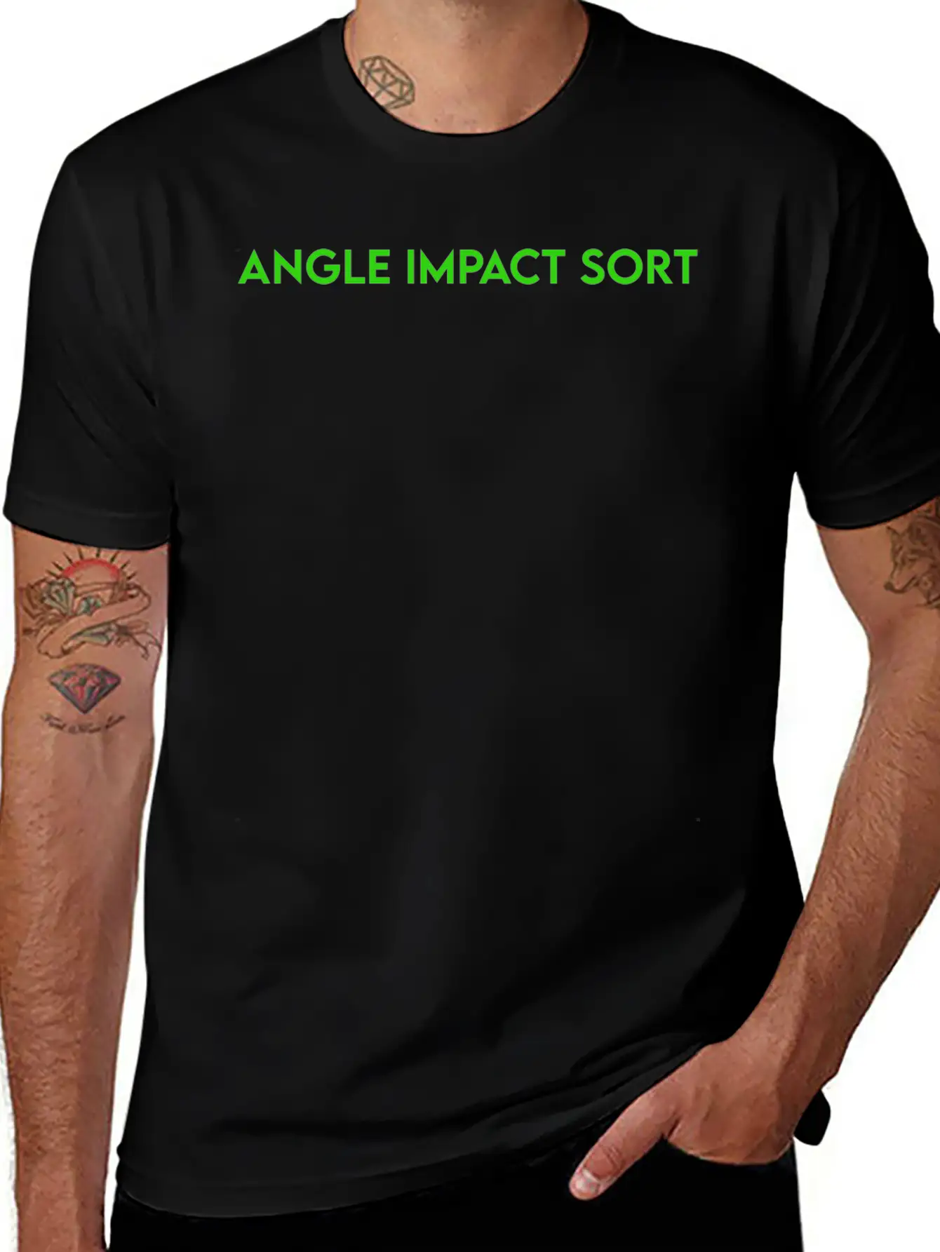 ANGLE IMPACT SORT Basic Graphic T-Shirt ¨C Daily Comfort In Soft Cotton