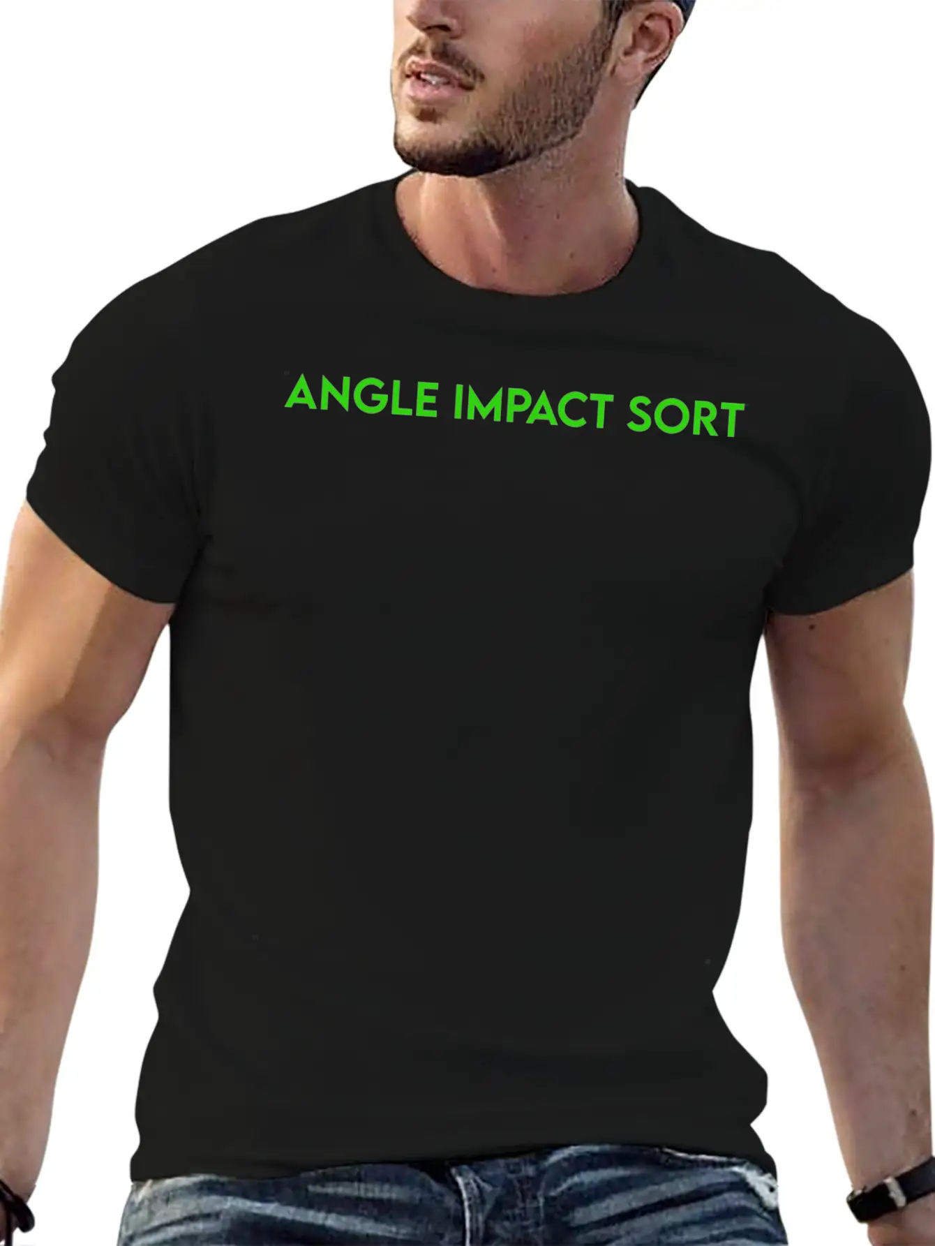 ANGLE IMPACT SORT Basic Graphic T-Shirt ¨C Daily Comfort In Soft Cotton
