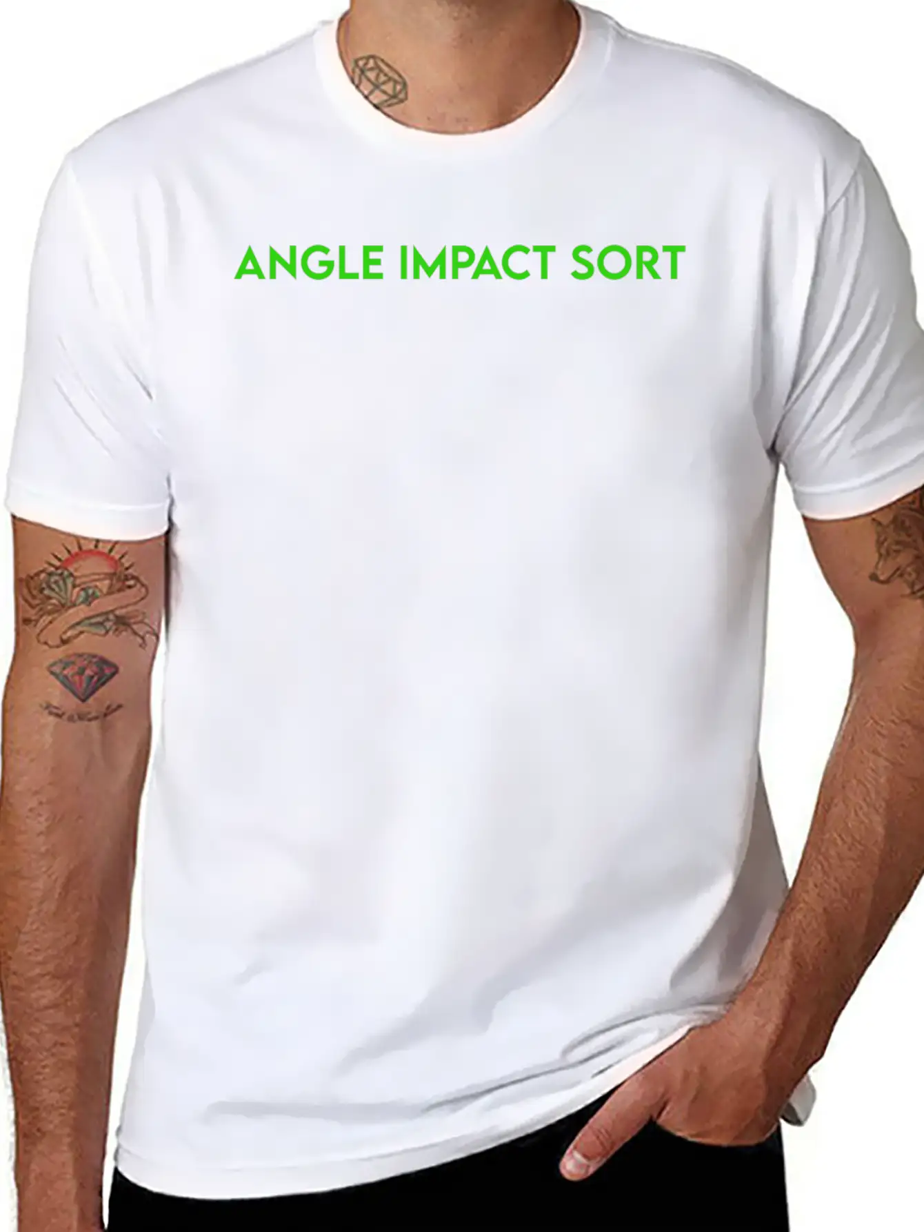 ANGLE IMPACT SORT Basic Graphic T-Shirt ¨C Daily Comfort In Soft Cotton