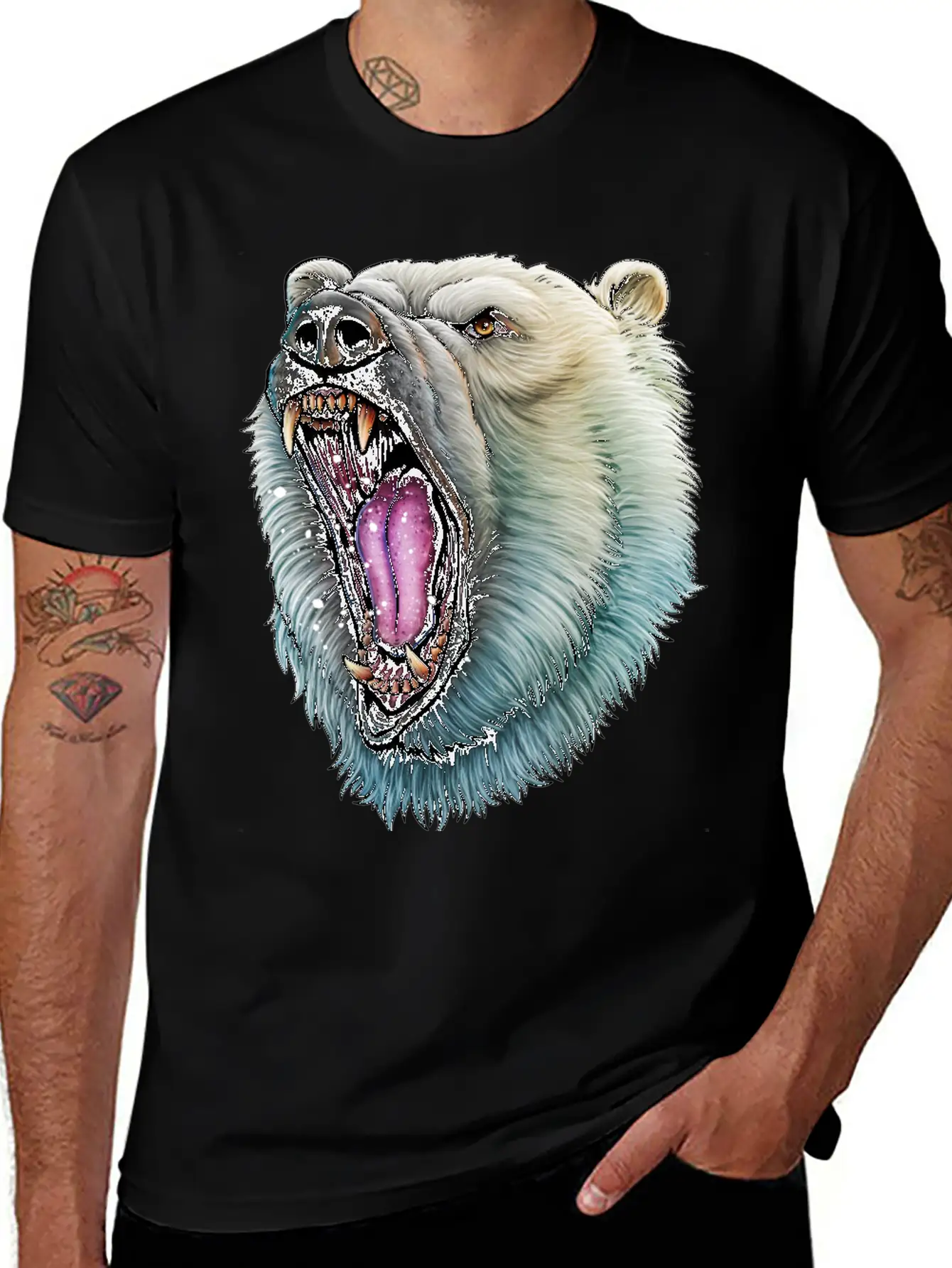 Angry Polar Bear Soft Cotton Short Sleeve Tee ¨C Unisex Wardrobe Staple