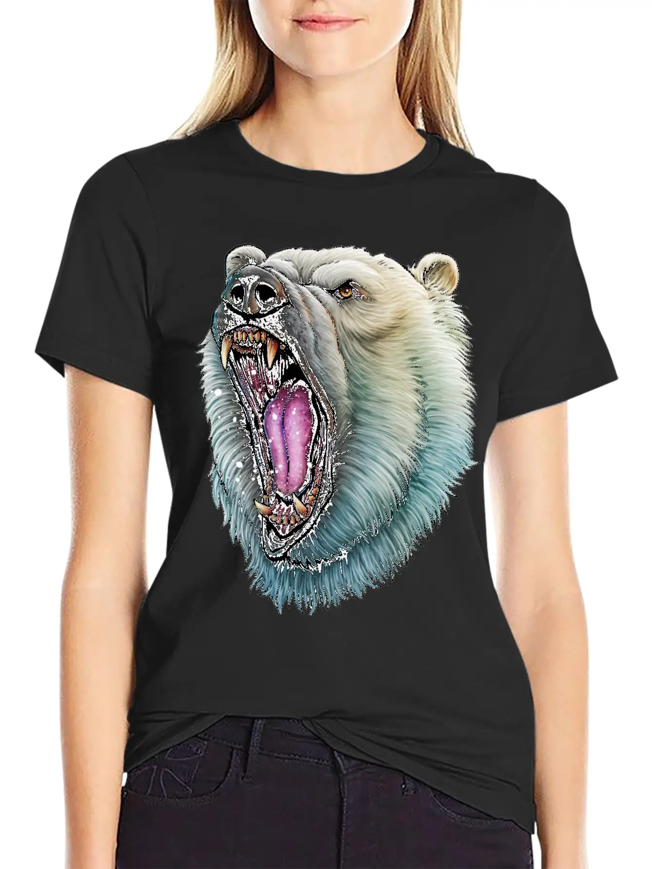 Angry Polar Bear Soft Cotton Short Sleeve Tee ¨C Unisex Wardrobe Staple