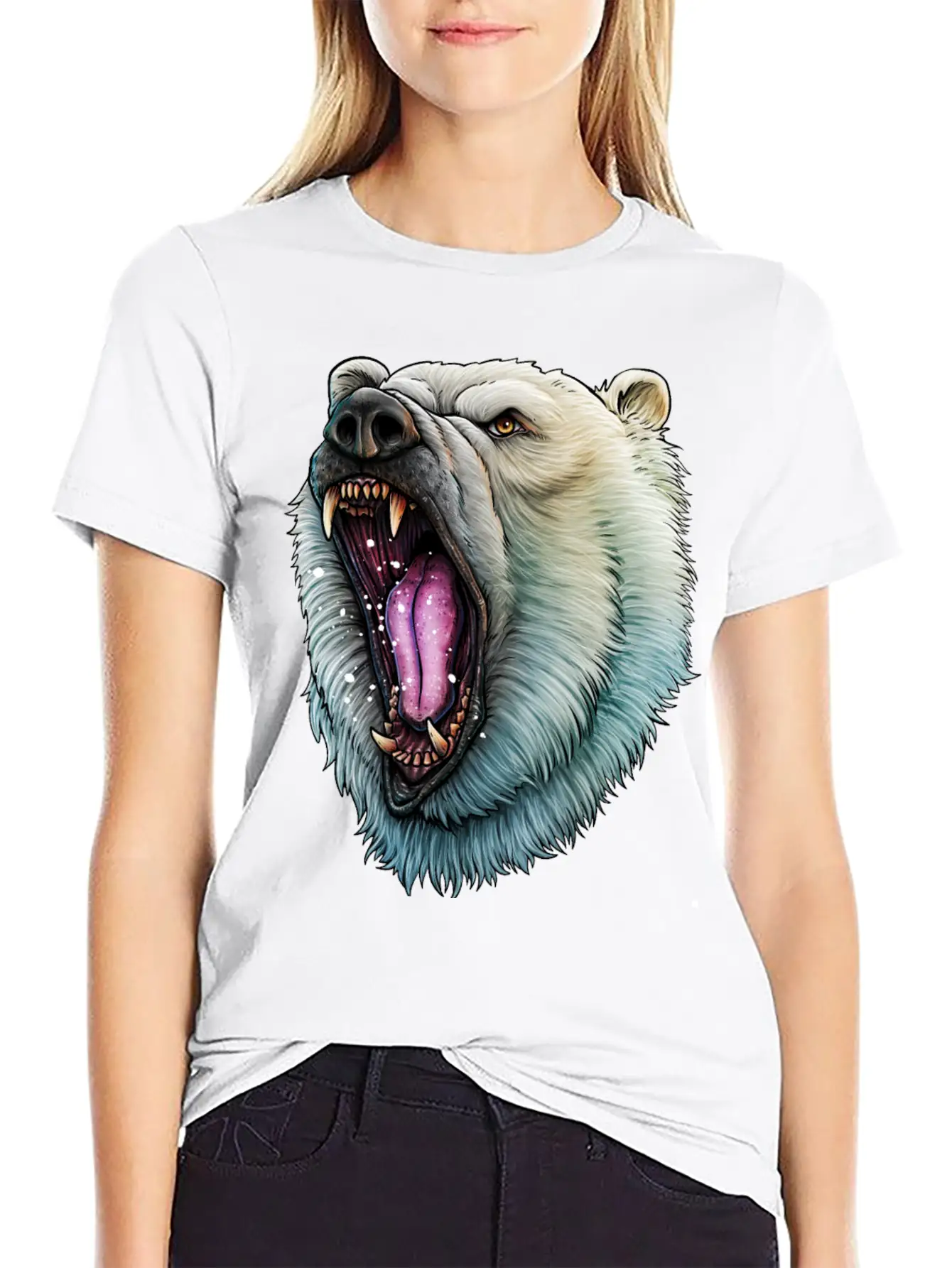 Angry Polar Bear Soft Cotton Short Sleeve Tee ¨C Unisex Wardrobe Staple