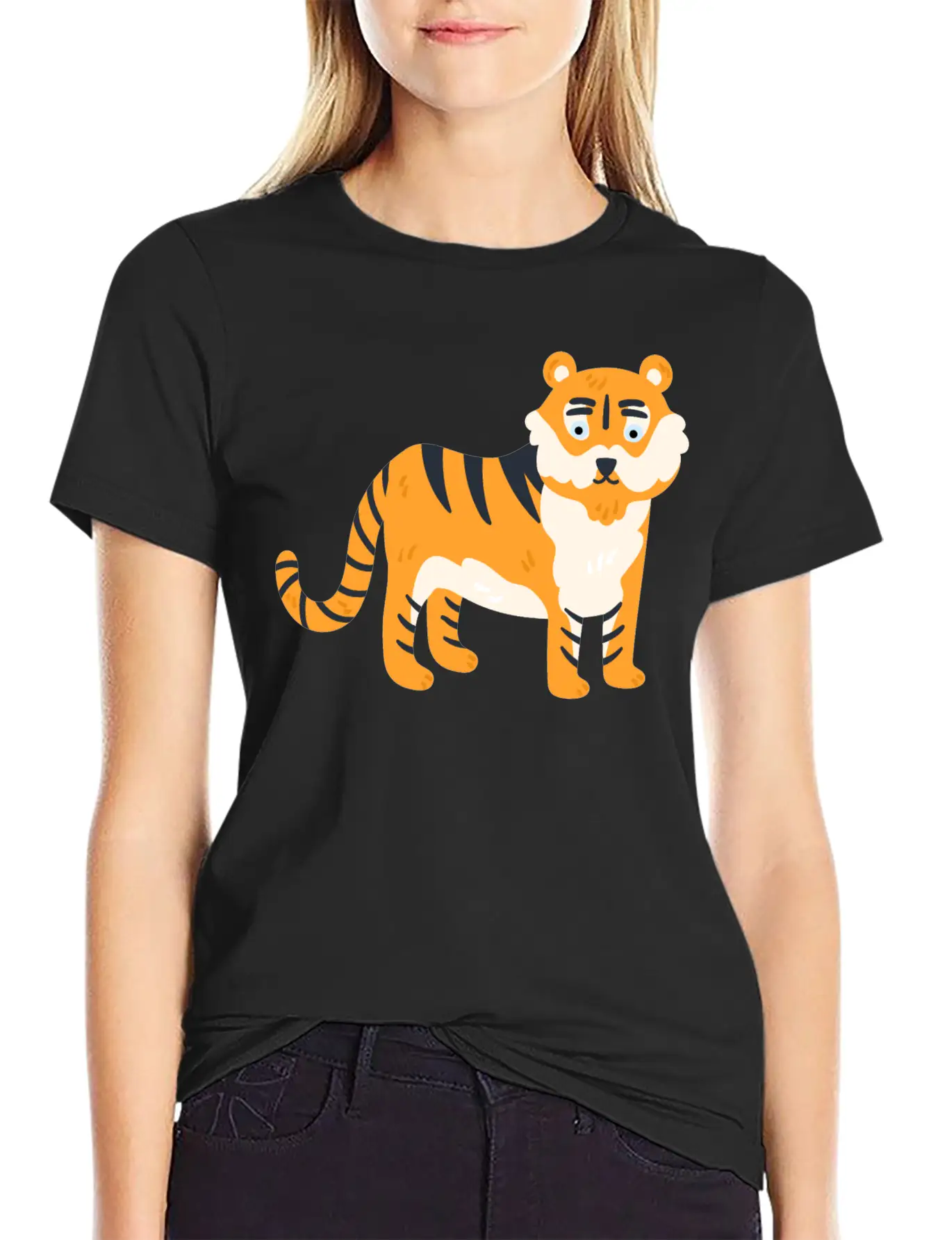 Animal Lion Style Design Soft Cotton Short Sleeve Tee ¨C Unisex Wardrobe Staple