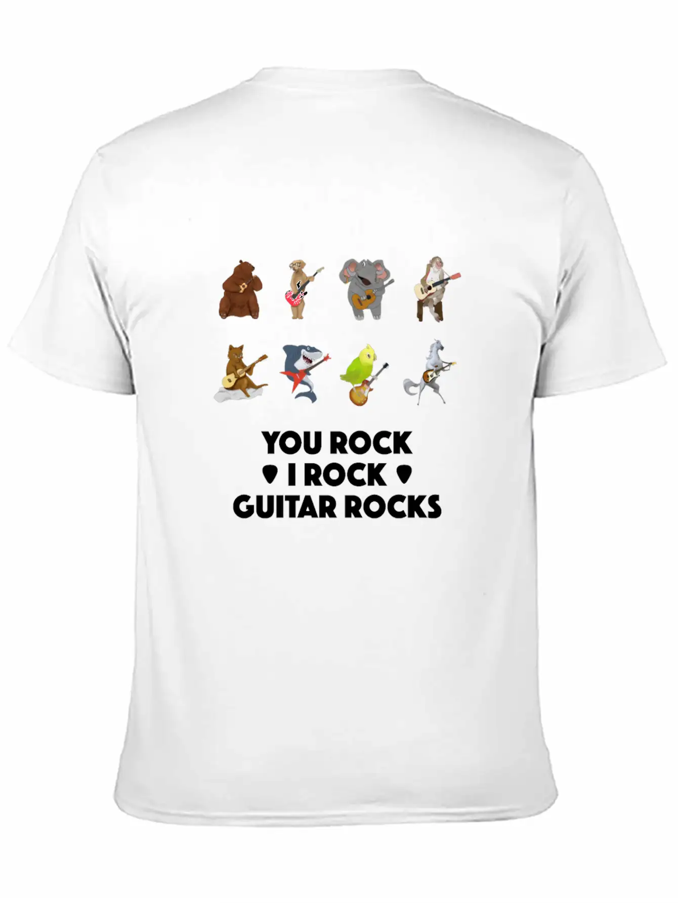 Animal Pet Acoustic E-Guitar Ukulele Musician Gift Basic Graphic T-Shirt ¨C Daily Comfort In Soft Cotton