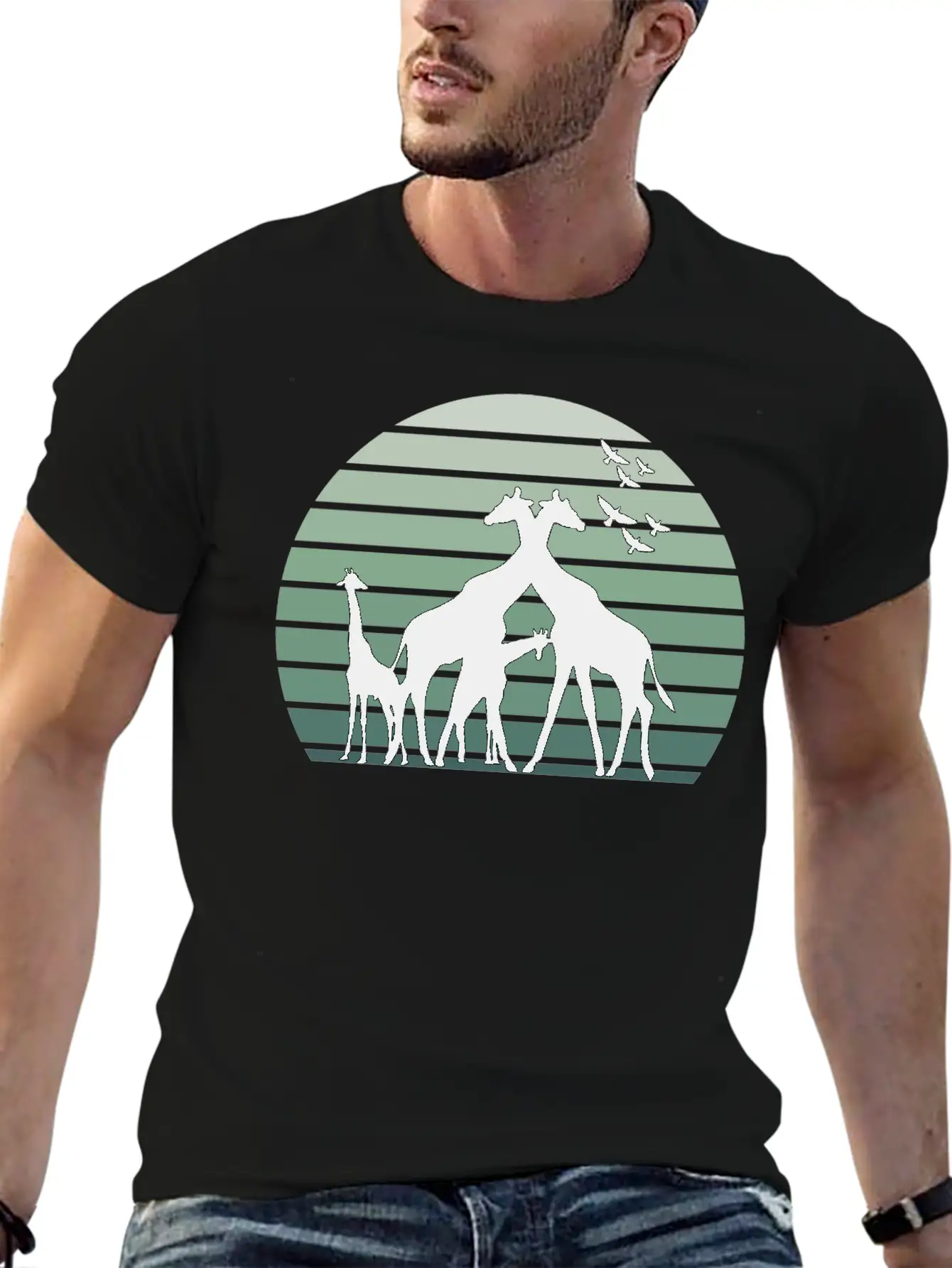 Animals Giraffes Soft Cotton Short Sleeve Tee ¨C Unisex Wardrobe Staple