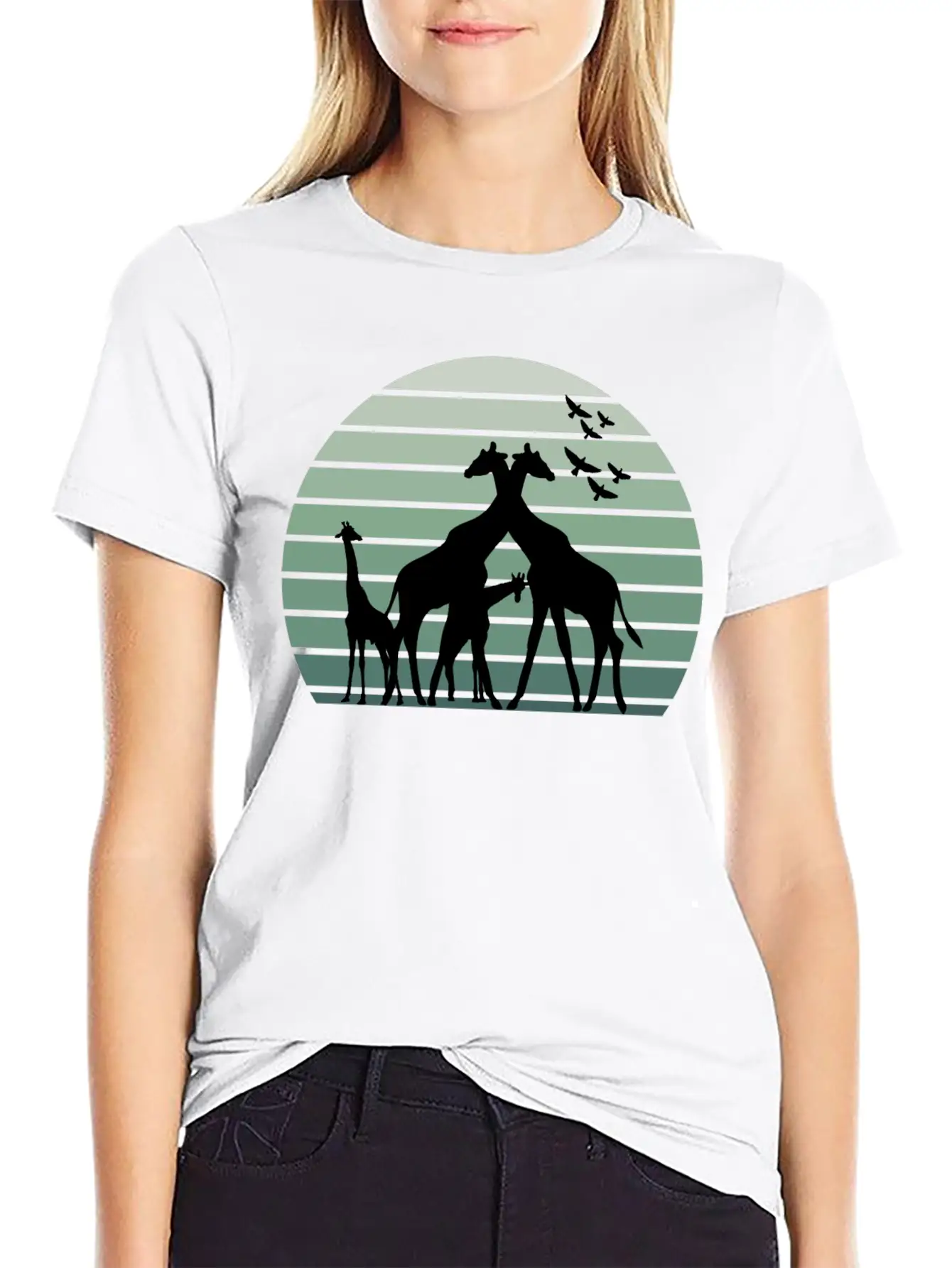 Animals Giraffes Soft Cotton Short Sleeve Tee ¨C Unisex Wardrobe Staple