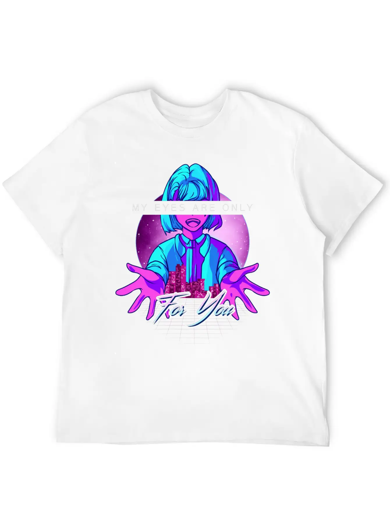 Anime Girl Kawaii Vaporwave Cyperpunk Manga Japan Soft Cotton Short Sleeve Tee ¨C Unisex Wardrobe Staple