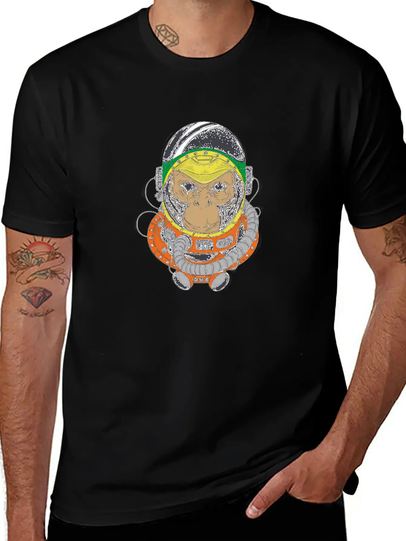 Ape In Space Essential Cotton Tee For Daily Outfits ¨C Unisex Style