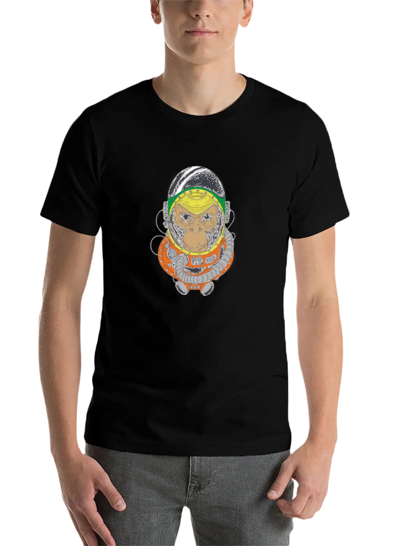 Ape In Space Essential Cotton Tee For Daily Outfits ¨C Unisex Style