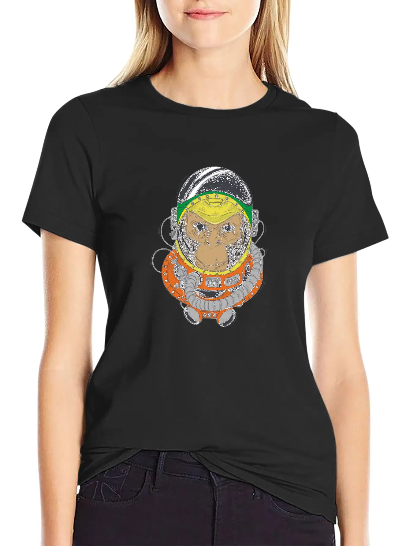 Ape In Space Essential Cotton Tee For Daily Outfits ¨C Unisex Style