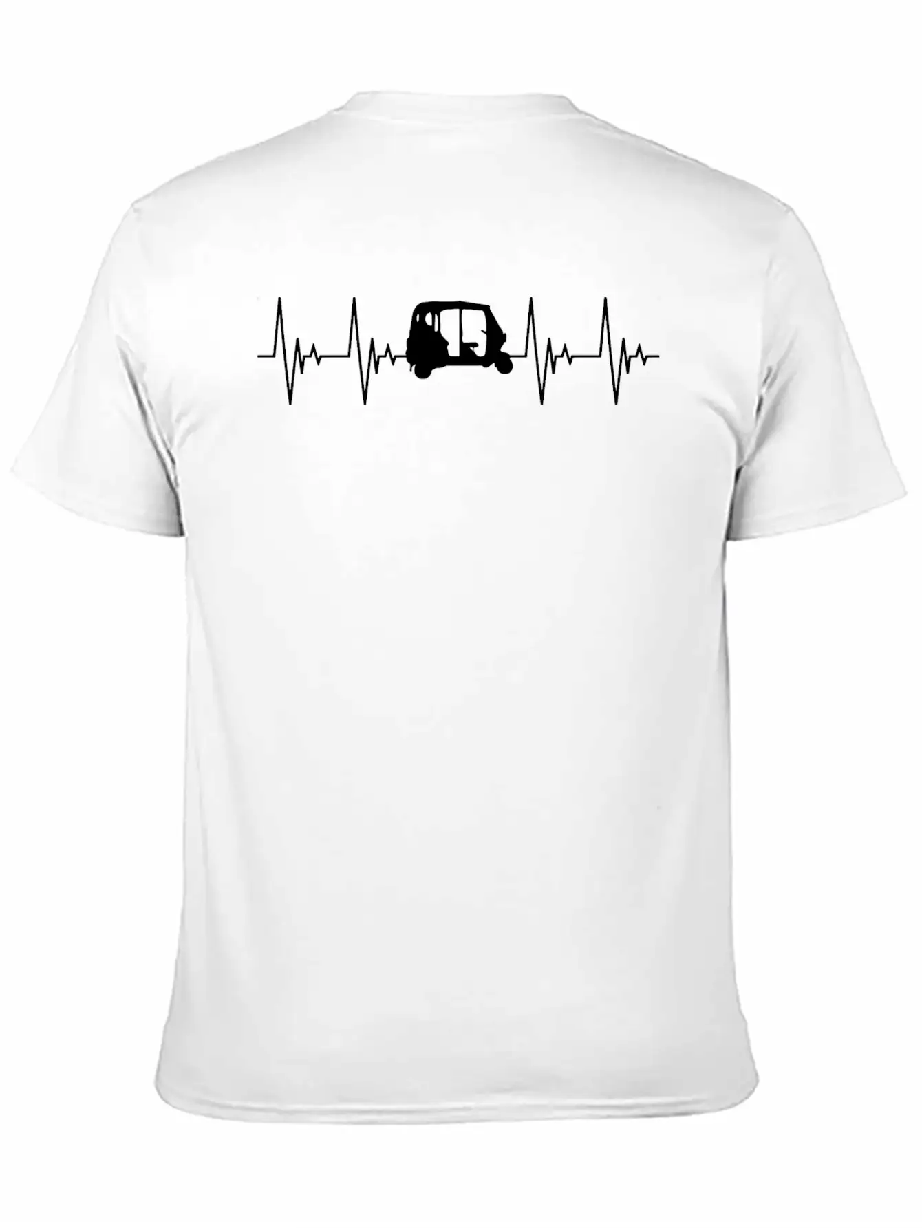 APE Rickshaw Heartbeat Vehicle Gift Car Basic Graphic T-Shirt ¨C Daily Comfort In Soft Cotton