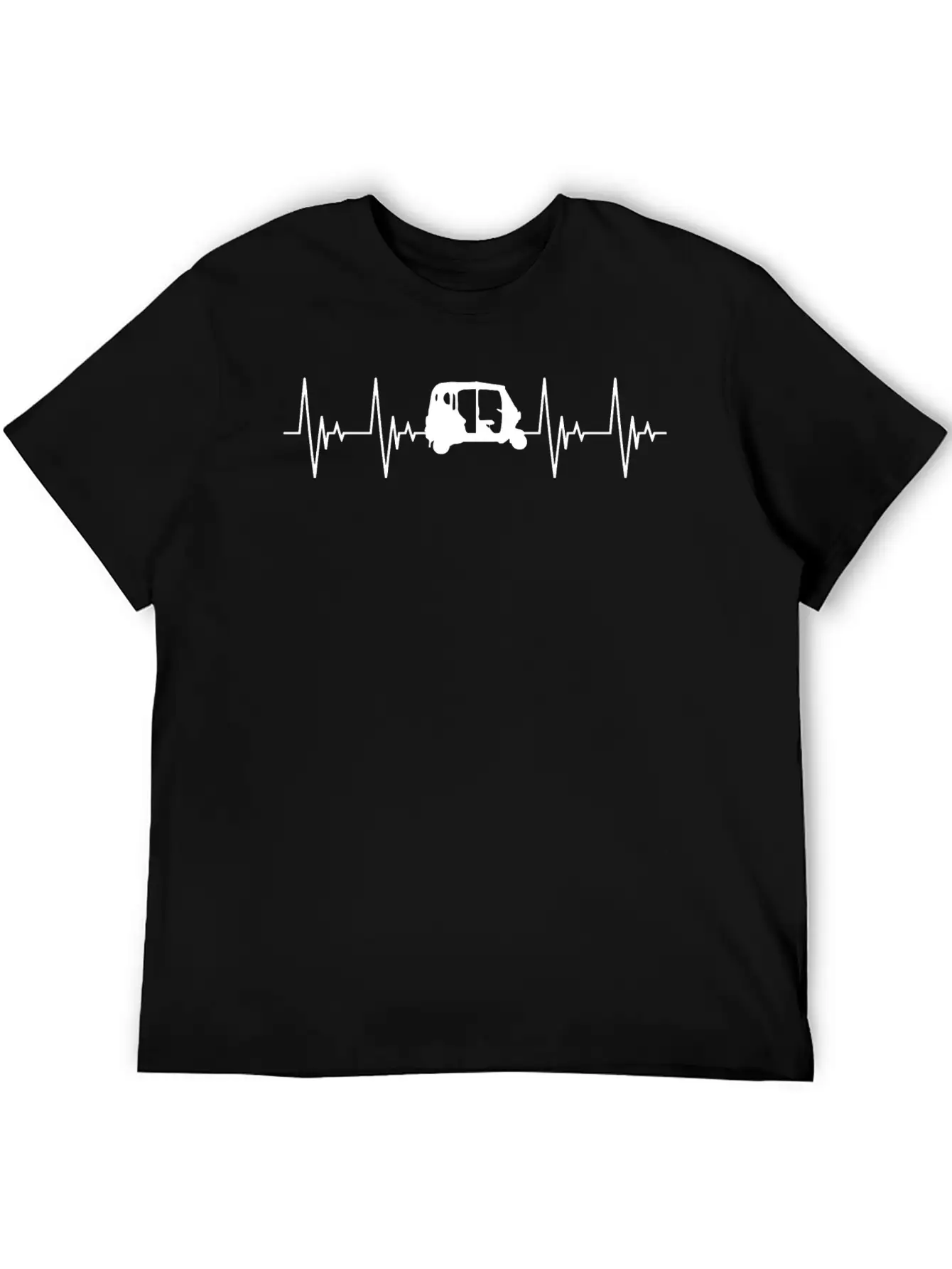APE Rickshaw Heartbeat Vehicle Gift Car Basic Graphic T-Shirt ¨C Daily Comfort In Soft Cotton