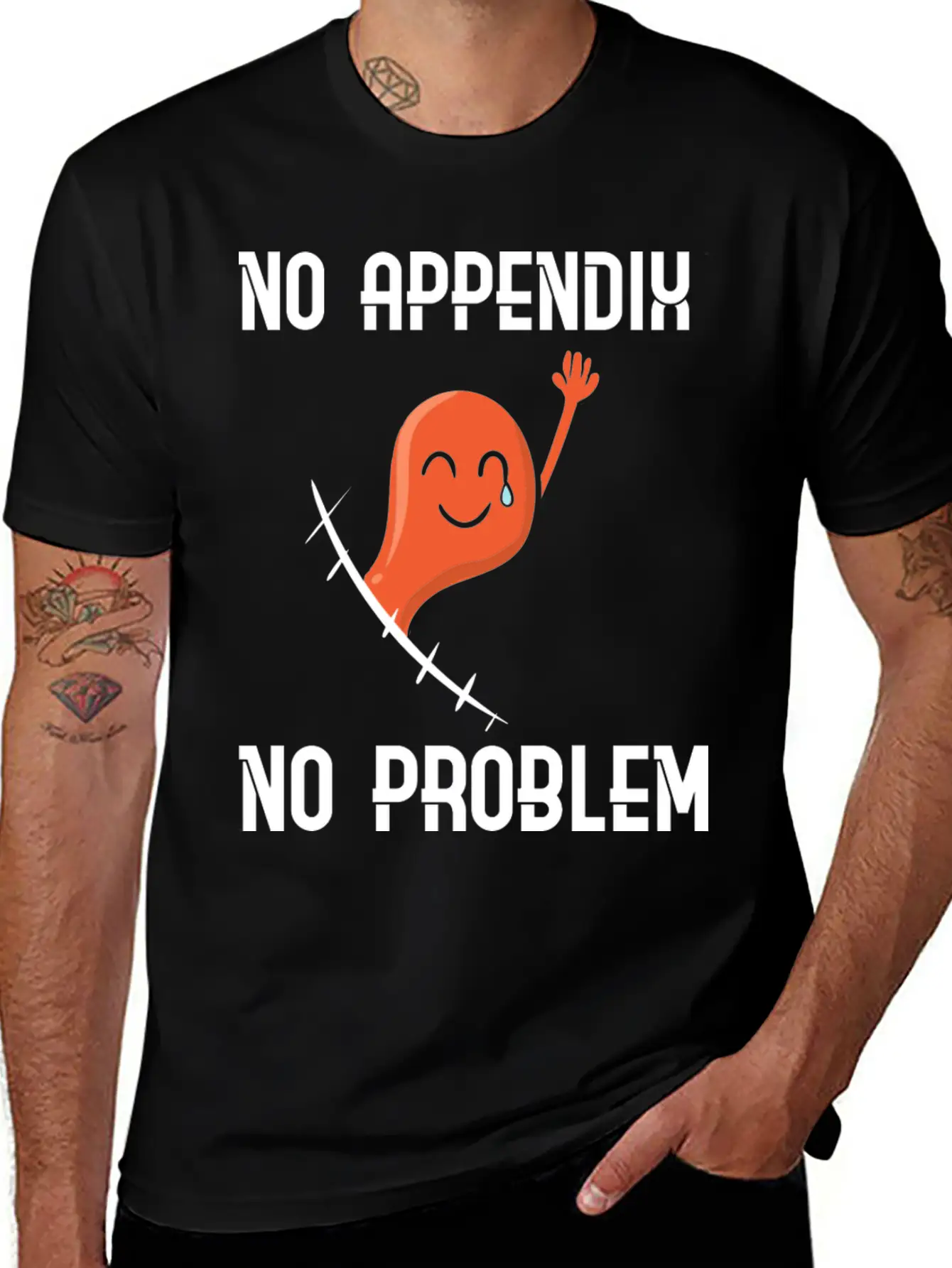 Appendix Removal Surgery Sympathy Soft Cotton Short Sleeve Tee ¨C Unisex Wardrobe Staple