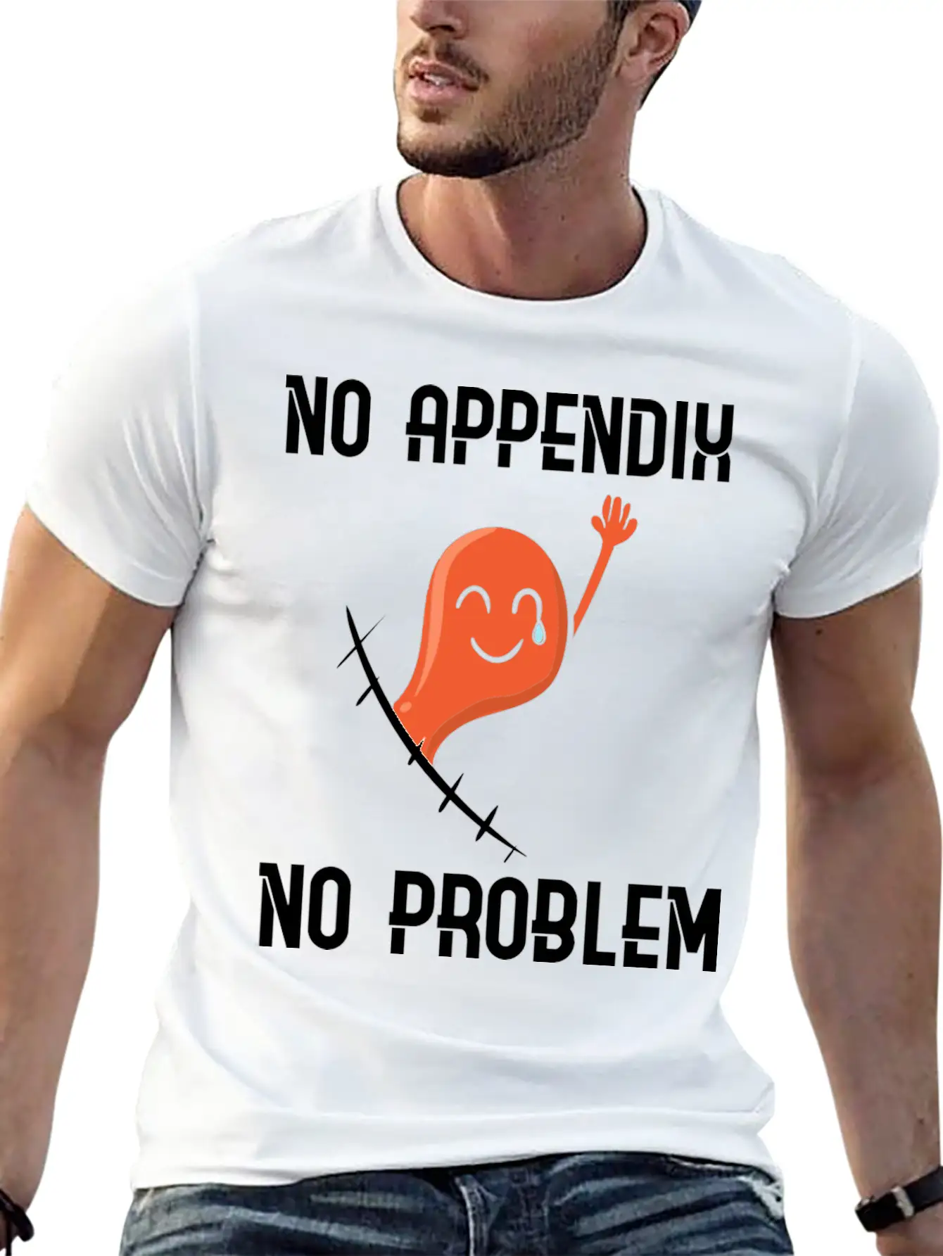Appendix Removal Surgery Sympathy Soft Cotton Short Sleeve Tee ¨C Unisex Wardrobe Staple