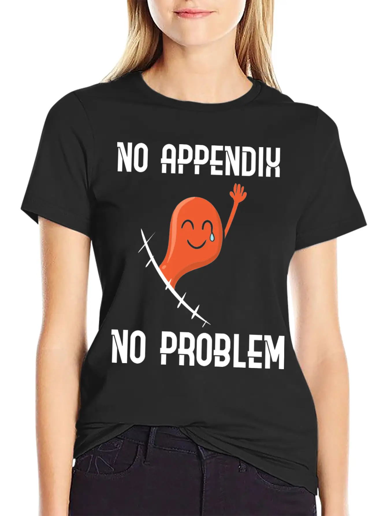 Appendix Removal Surgery Sympathy Soft Cotton Short Sleeve Tee ¨C Unisex Wardrobe Staple