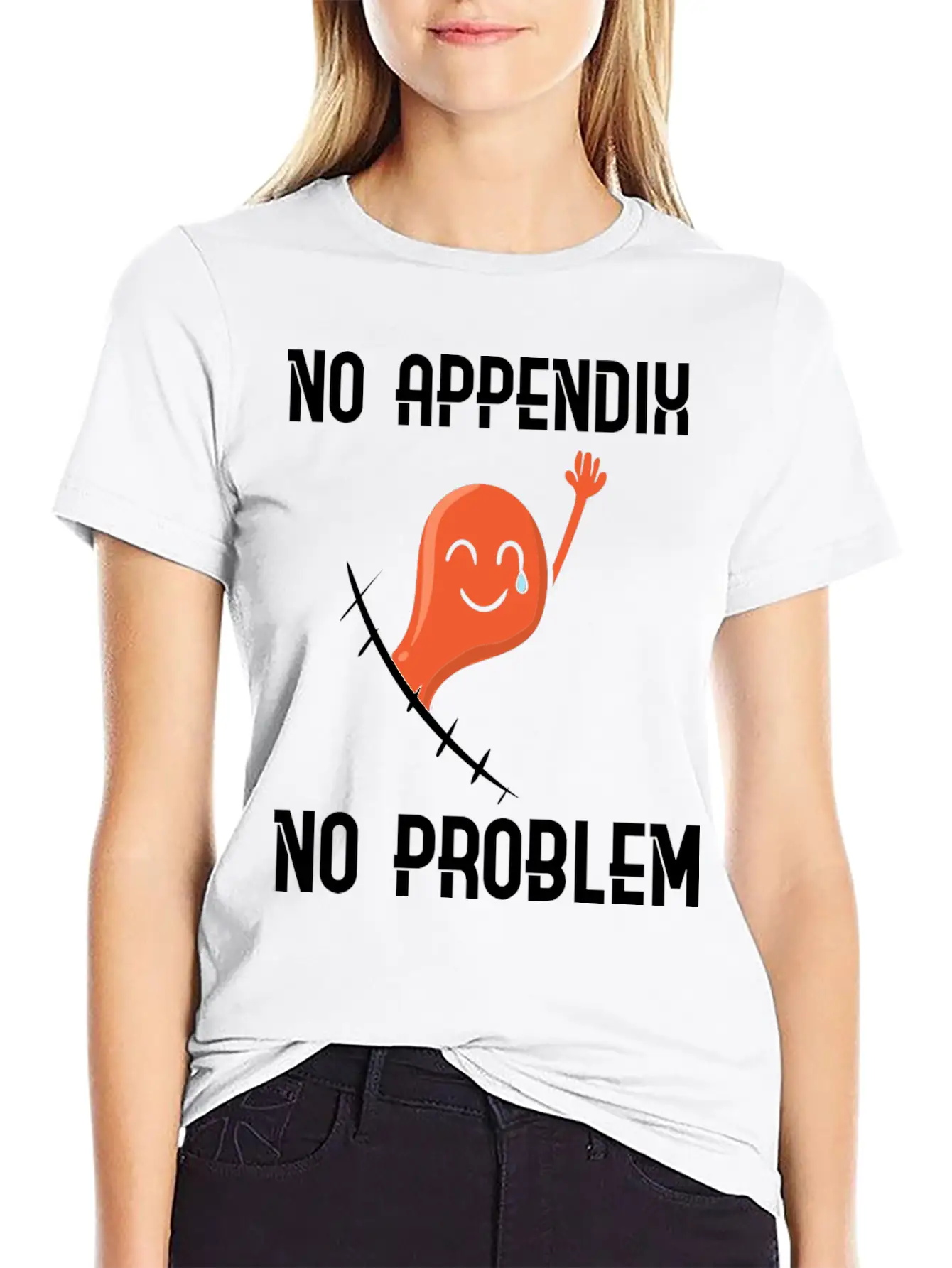 Appendix Removal Surgery Sympathy Soft Cotton Short Sleeve Tee ¨C Unisex Wardrobe Staple