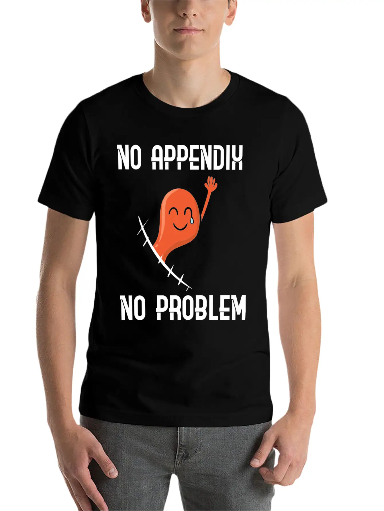 Appendix Removal Surgery Sympathy Soft Cotton Short Sleeve Tee ¨C Unisex Wardrobe Staple