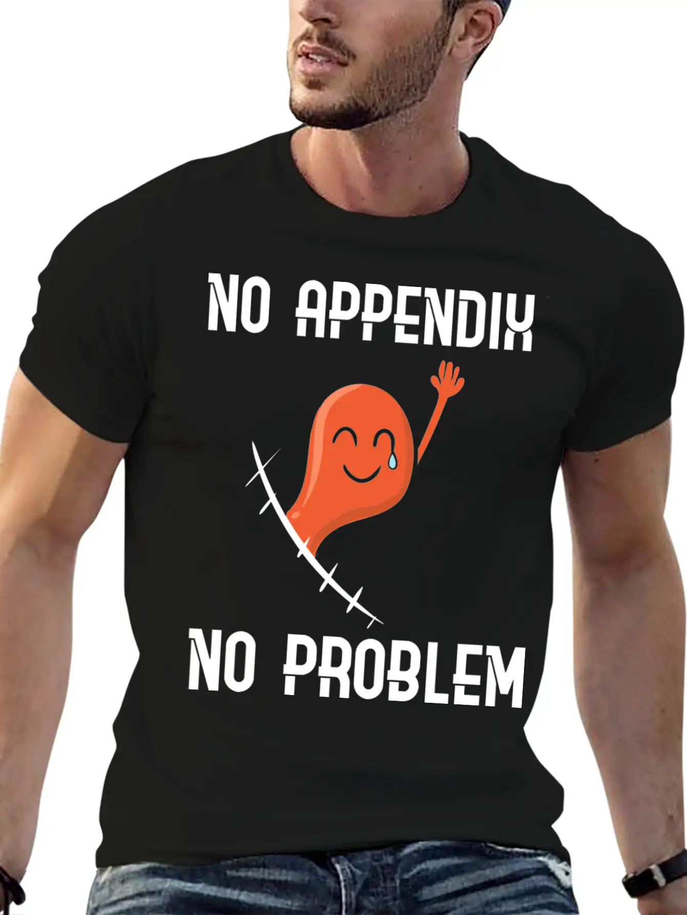 Appendix Removal Surgery Sympathy Soft Cotton Short Sleeve Tee ¨C Unisex Wardrobe Staple