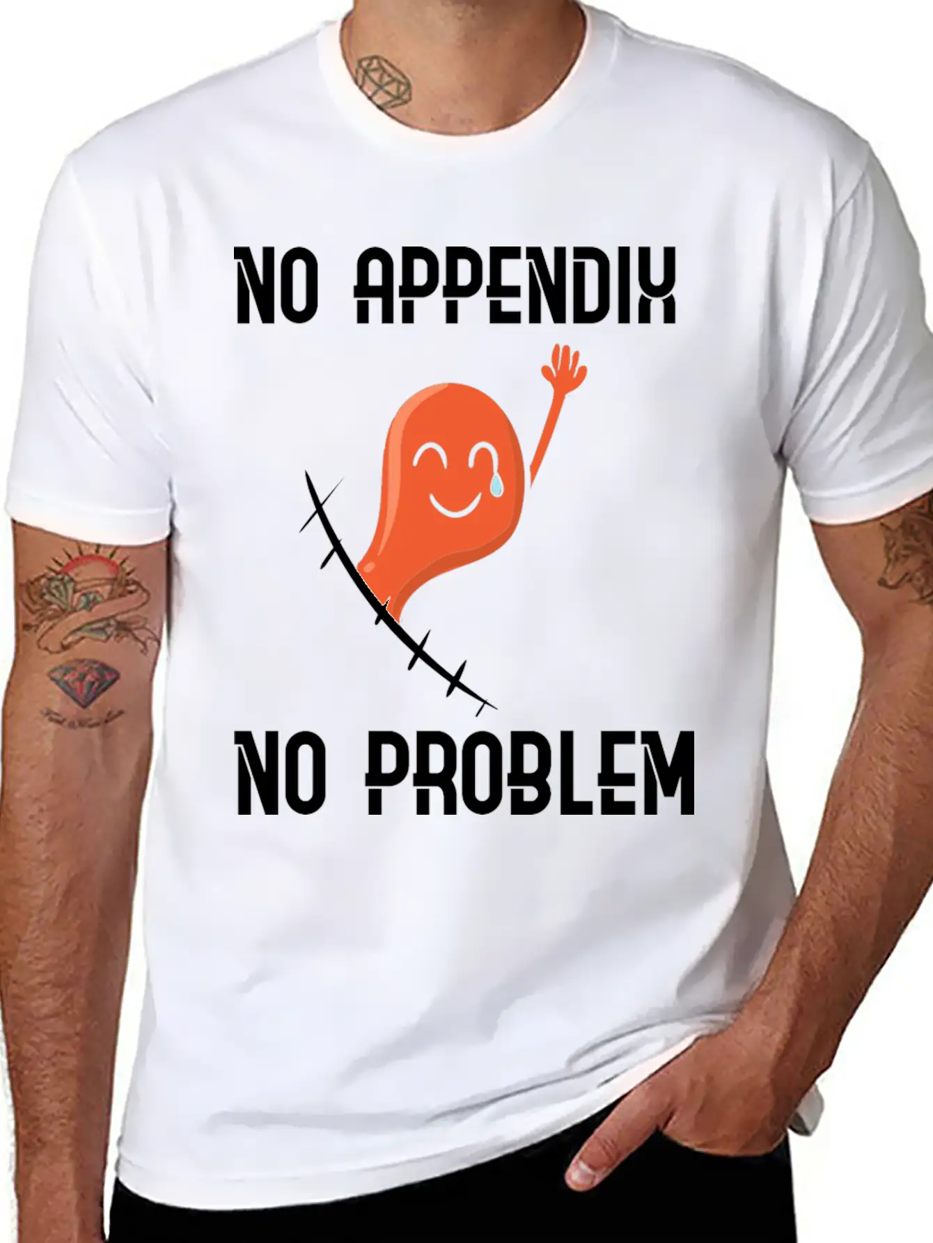 Appendix Removal Surgery Sympathy Soft Cotton Short Sleeve Tee ¨C Unisex Wardrobe Staple