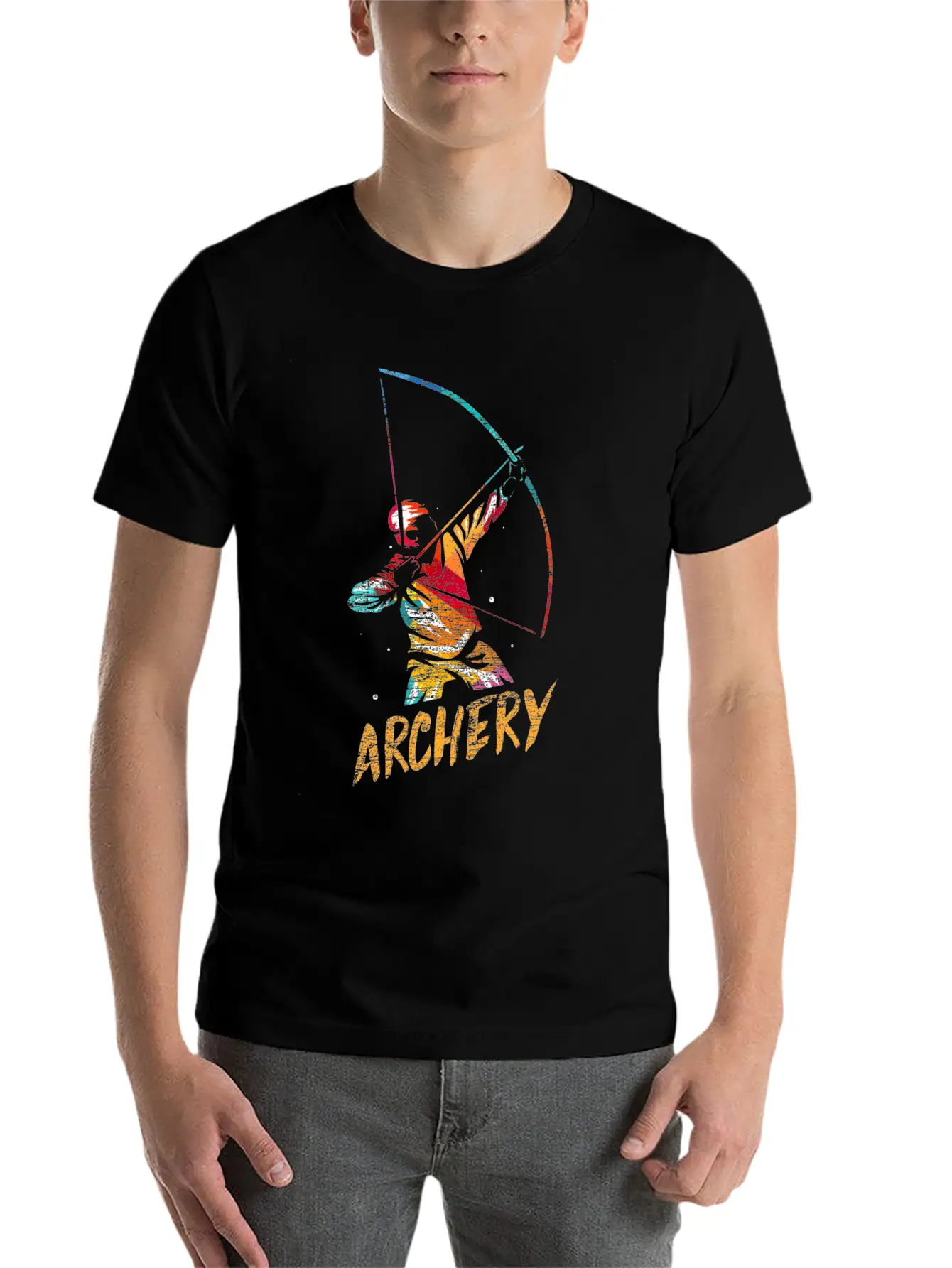 Archery Arc Sports Longbow Bow Gift Soft Cotton Short Sleeve Tee ¨C Unisex Wardrobe Staple