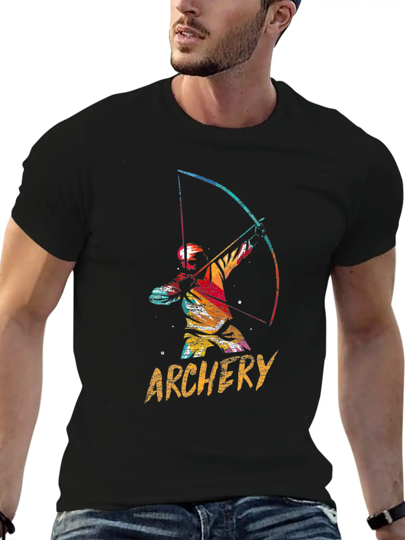 Archery Arc Sports Longbow Bow Gift Soft Cotton Short Sleeve Tee ¨C Unisex Wardrobe Staple