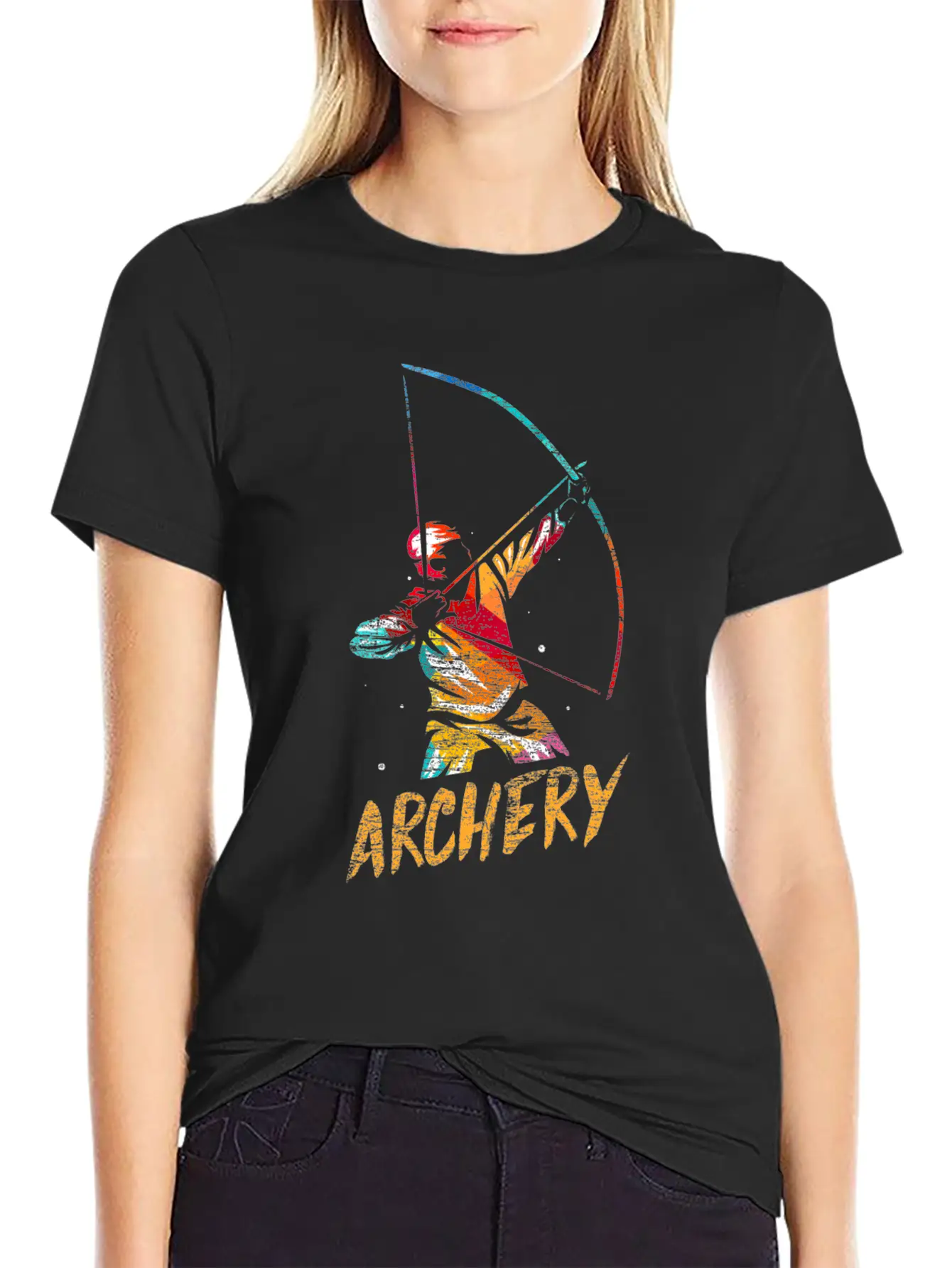 Archery Arc Sports Longbow Bow Gift Soft Cotton Short Sleeve Tee ¨C Unisex Wardrobe Staple
