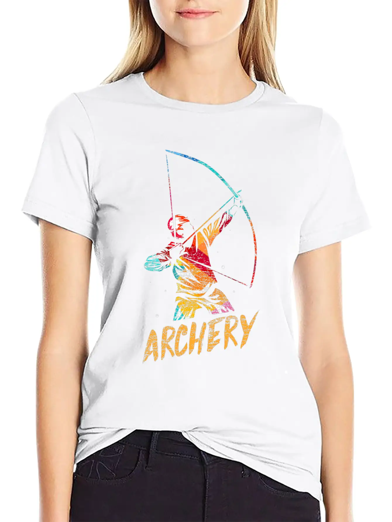 Archery Arc Sports Longbow Bow Gift Soft Cotton Short Sleeve Tee ¨C Unisex Wardrobe Staple