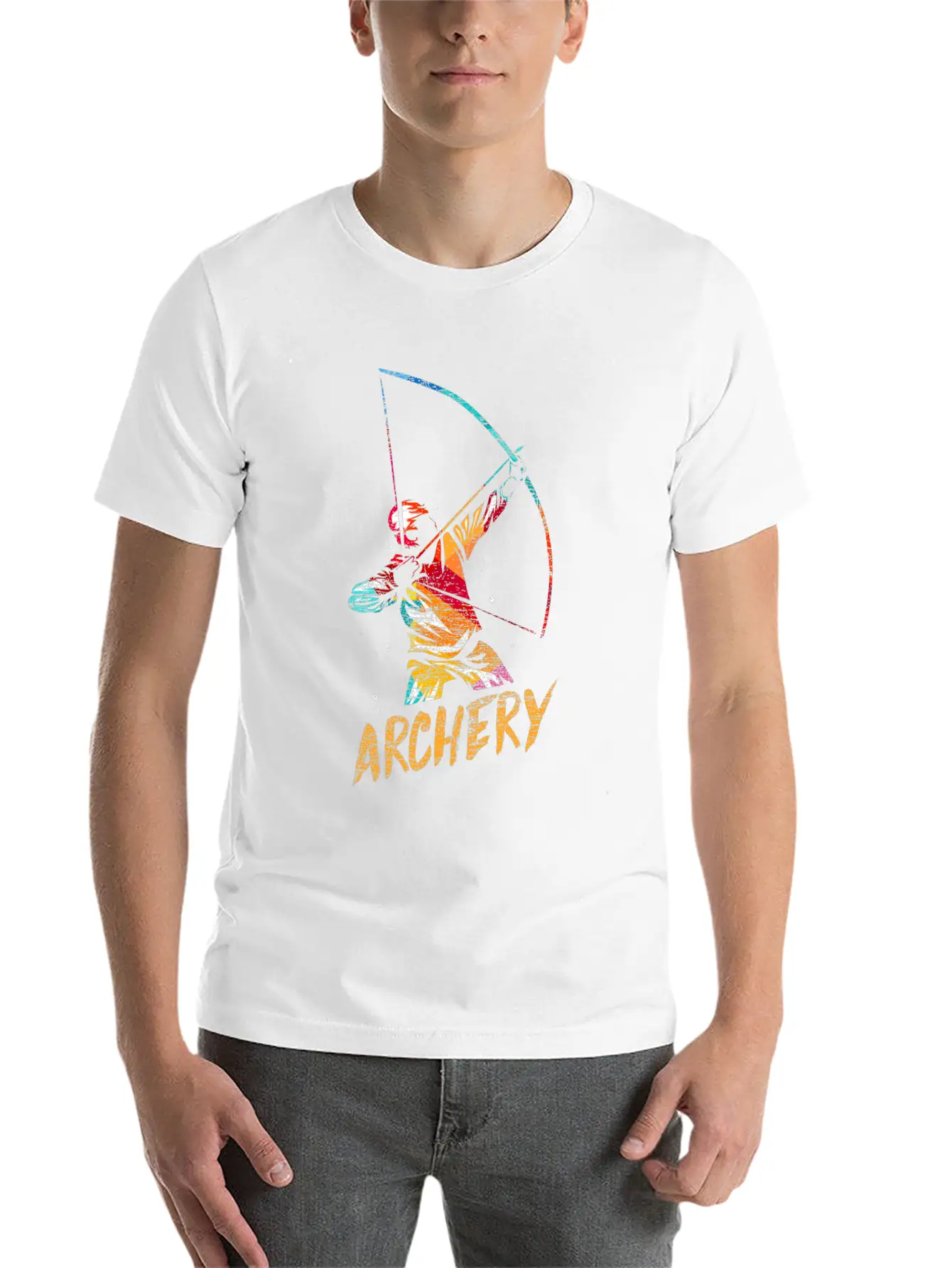 Archery Arc Sports Longbow Bow Gift Soft Cotton Short Sleeve Tee ¨C Unisex Wardrobe Staple