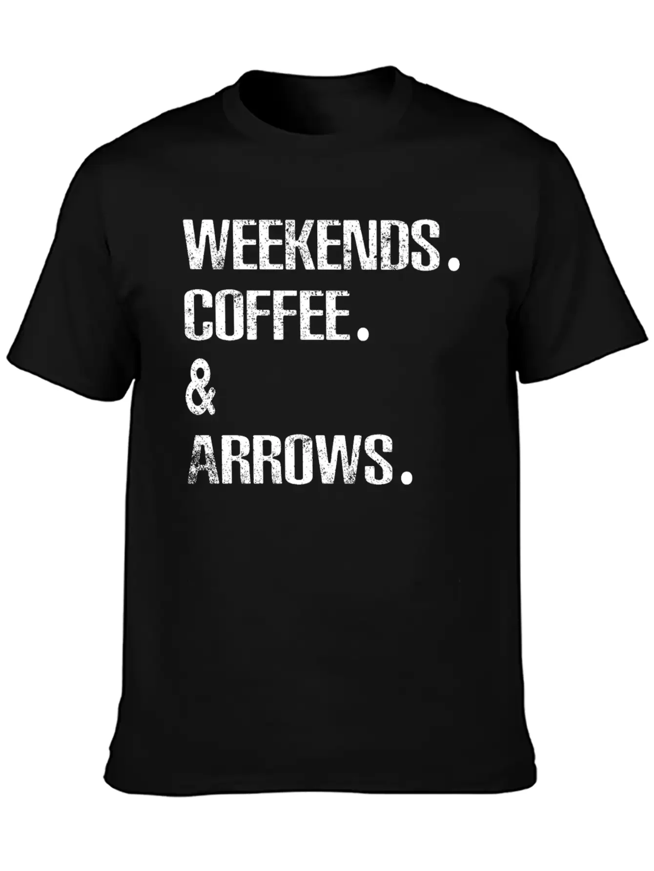 Archery Arrows Lovers Weekends And Coffee Basic Graphic T-Shirt ¨C Daily Comfort In Soft Cotton