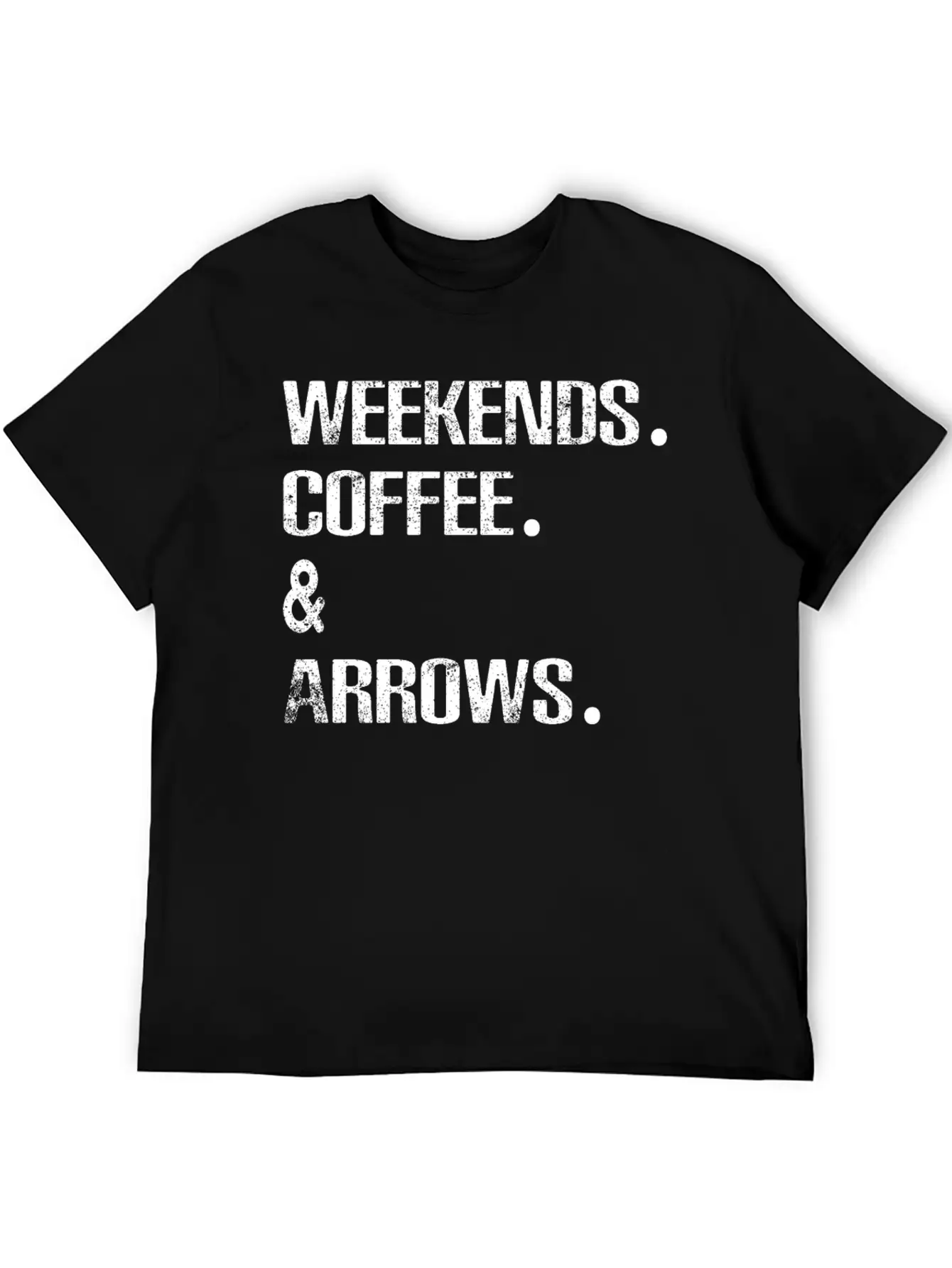 Archery Arrows Lovers Weekends And Coffee Basic Graphic T-Shirt ¨C Daily Comfort In Soft Cotton