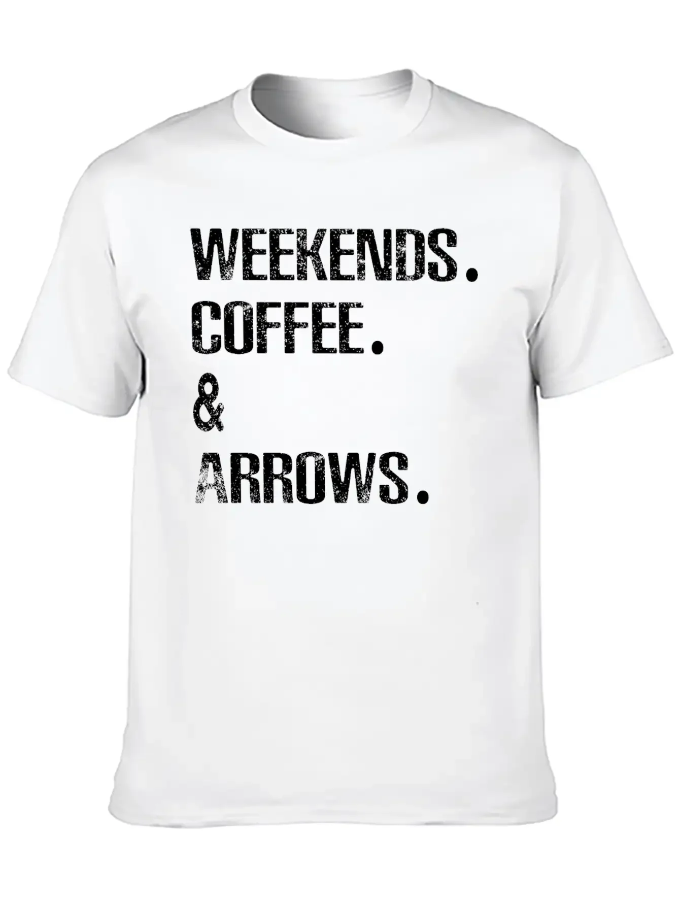 Archery Arrows Lovers Weekends And Coffee Basic Graphic T-Shirt ¨C Daily Comfort In Soft Cotton