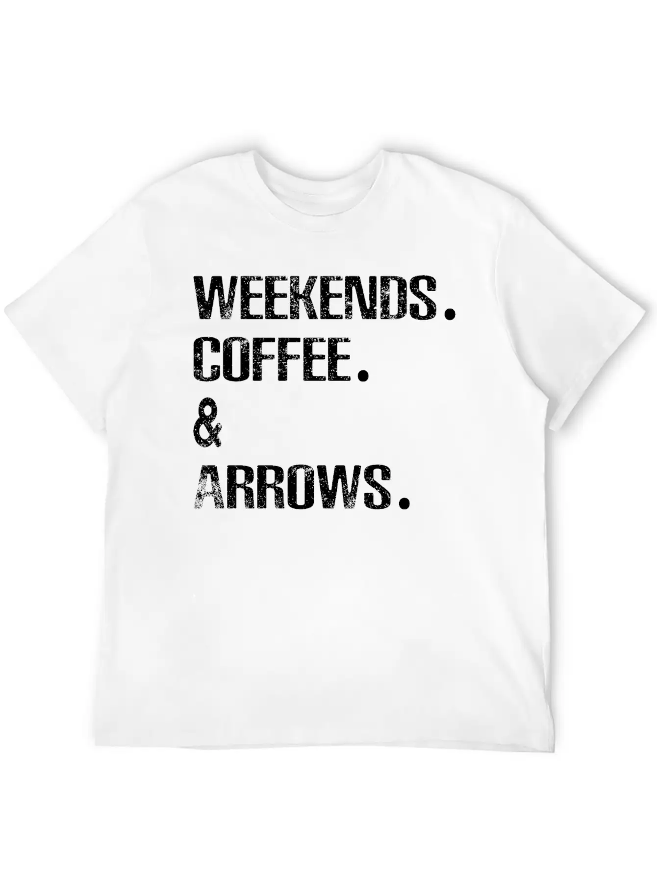 Archery Arrows Lovers Weekends And Coffee Basic Graphic T-Shirt ¨C Daily Comfort In Soft Cotton