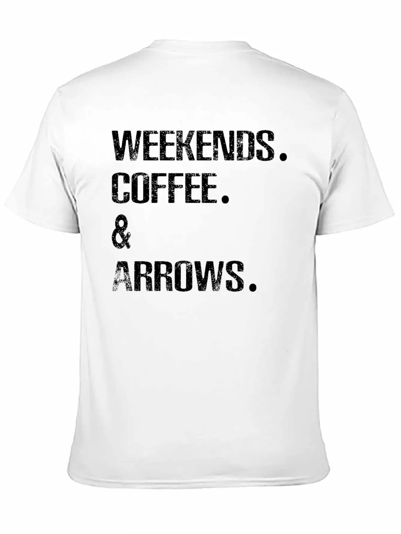 Archery Arrows Lovers Weekends And Coffee Basic Graphic T-Shirt ¨C Daily Comfort In Soft Cotton