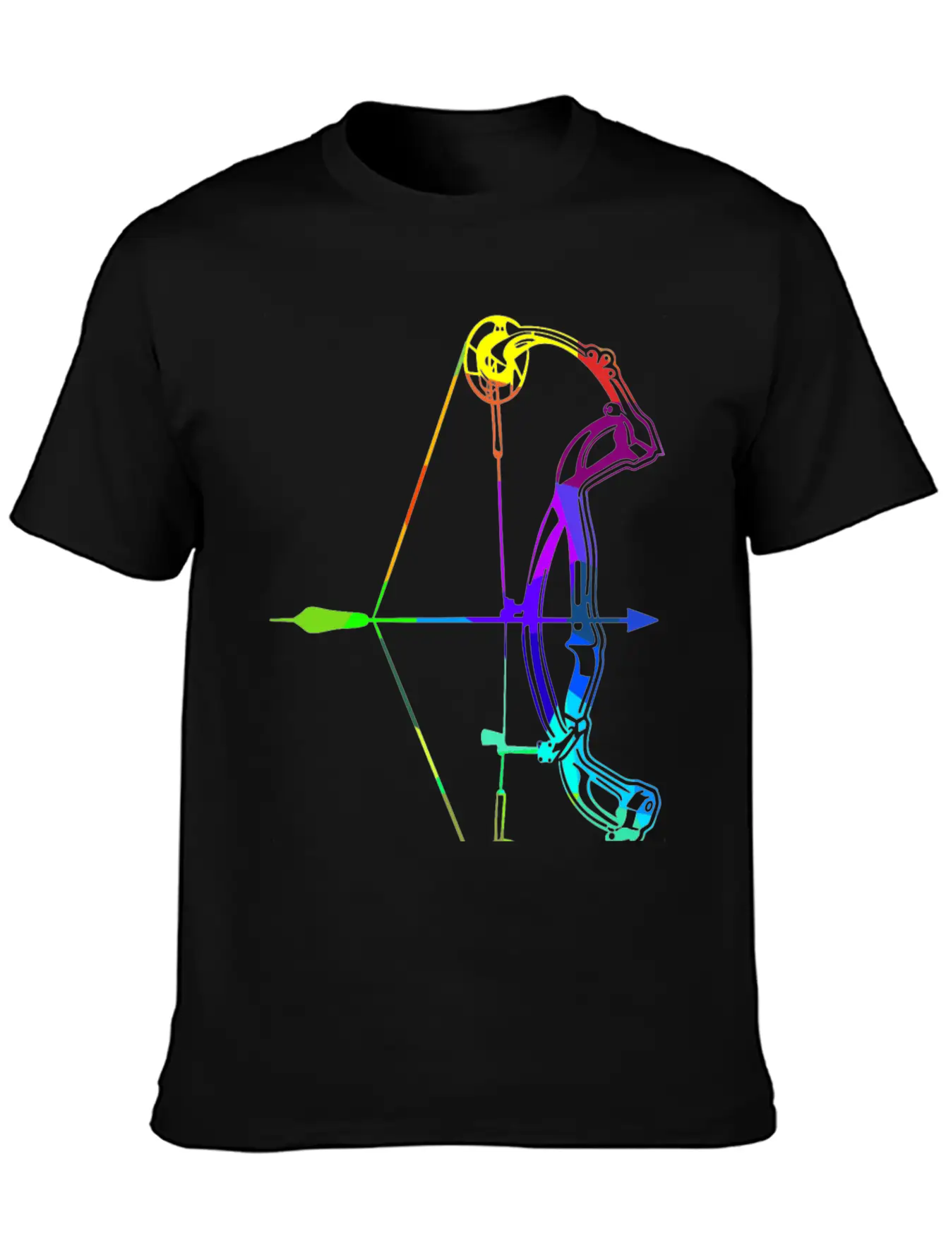 Archery Rainbow Colors Polygon Sport Soft Cotton Short Sleeve Tee ¨C Unisex Wardrobe Staple