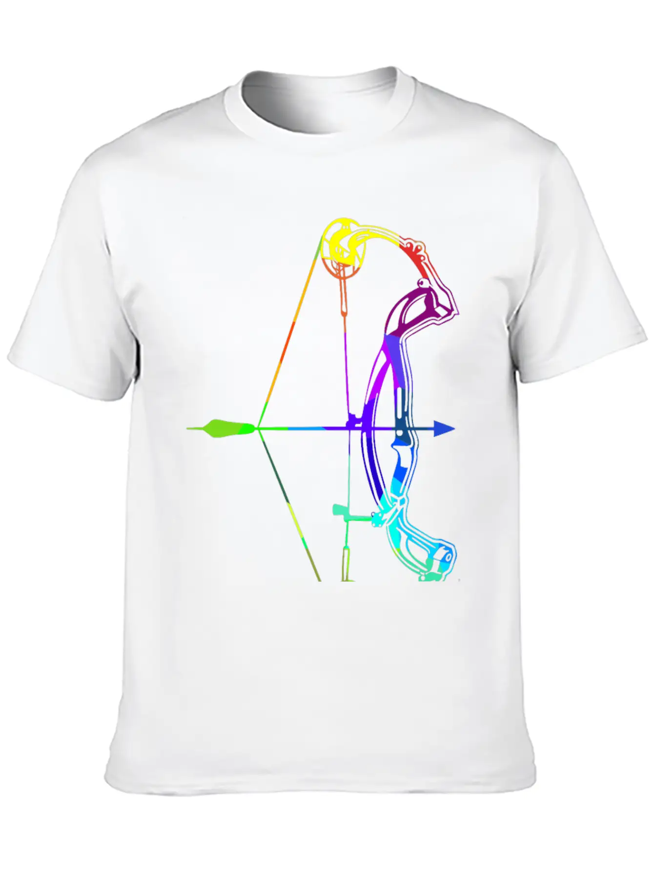 Archery Rainbow Colors Polygon Sport Soft Cotton Short Sleeve Tee ¨C Unisex Wardrobe Staple
