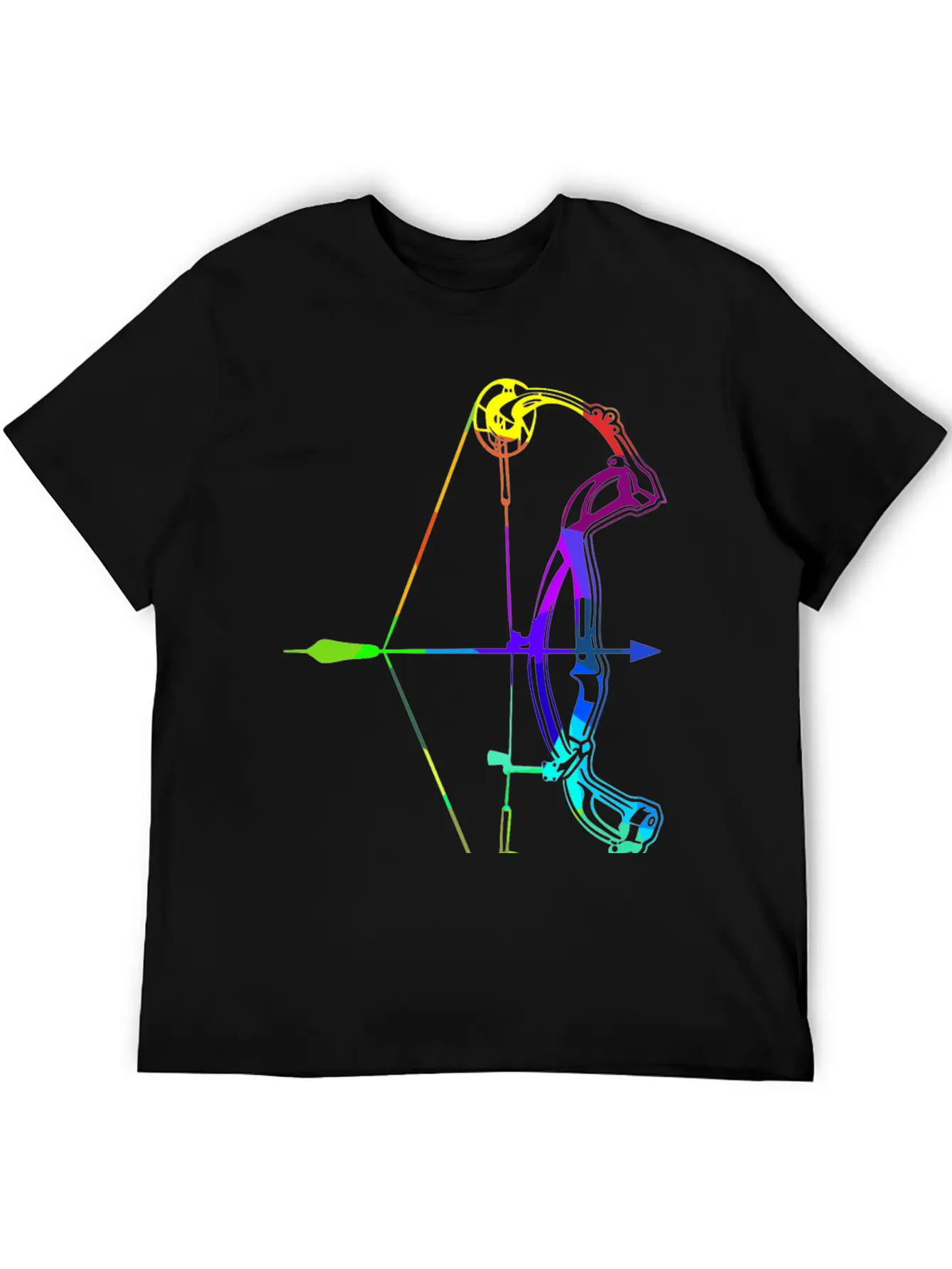 Archery Rainbow Colors Polygon Sport Soft Cotton Short Sleeve Tee ¨C Unisex Wardrobe Staple