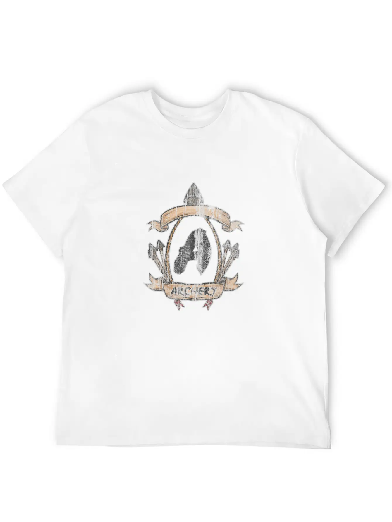 Archery Sport Bow Arrow Essential Cotton Tee For Daily Outfits ¨C Unisex Style