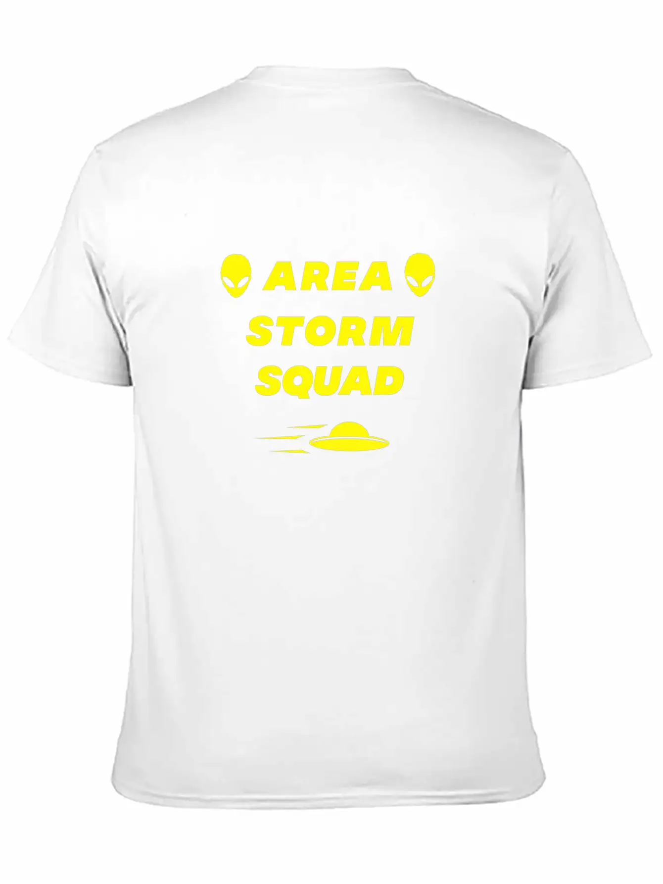 Area Storm Squad Alien UFO Saucer Scifi Basic Graphic T-Shirt ¨C Daily Comfort In Soft Cotton