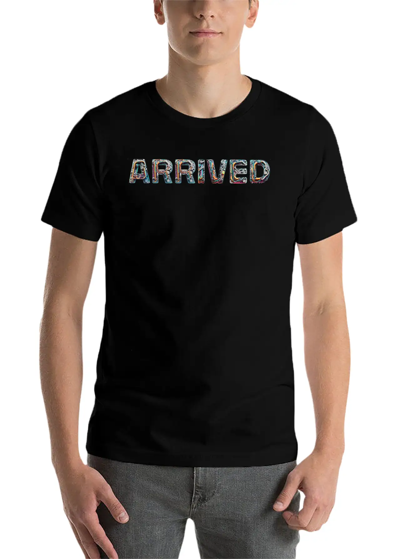 ARRIVED Cyber TextArt Essential Cotton Tee For Daily Outfits ¨C Unisex Style