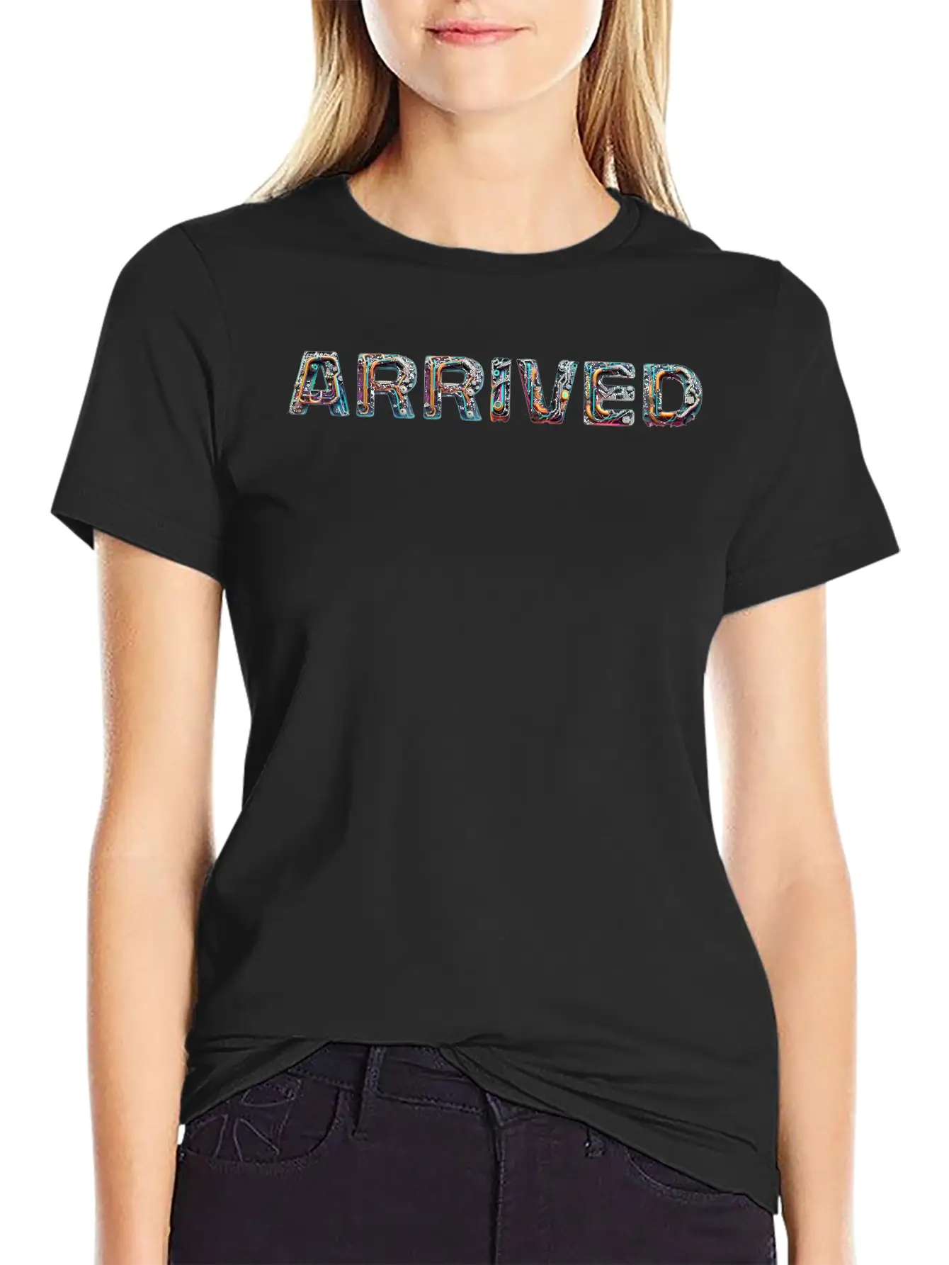 ARRIVED Cyber TextArt Essential Cotton Tee For Daily Outfits ¨C Unisex Style