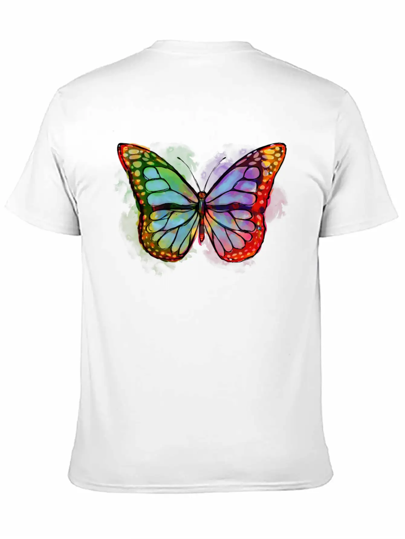 Art Academia Aesthetic Butterfly Watercolor Soft Cotton Short Sleeve Tee ¨C Unisex Wardrobe Staple