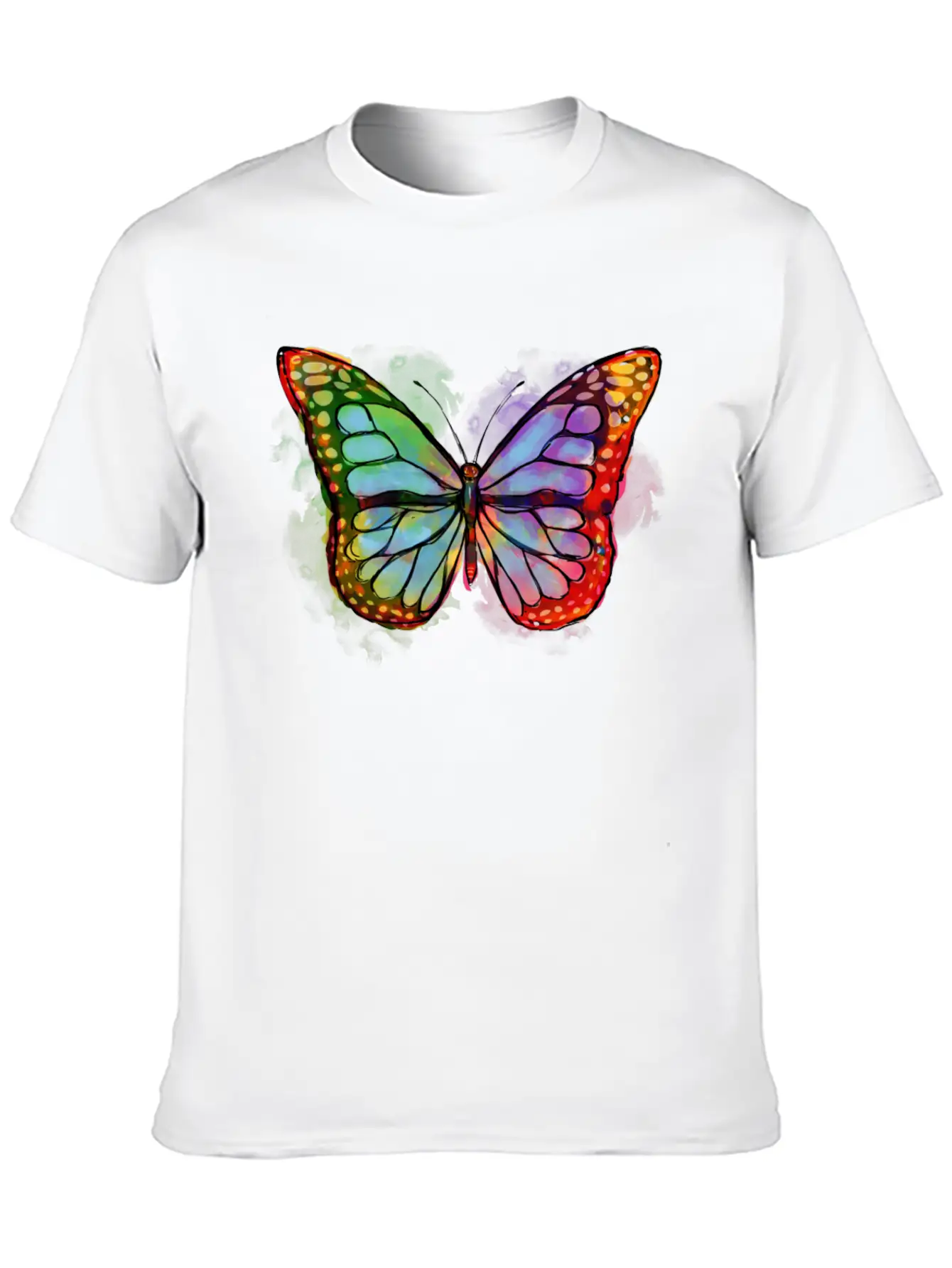 Art Academia Aesthetic Butterfly Watercolor Soft Cotton Short Sleeve Tee ¨C Unisex Wardrobe Staple