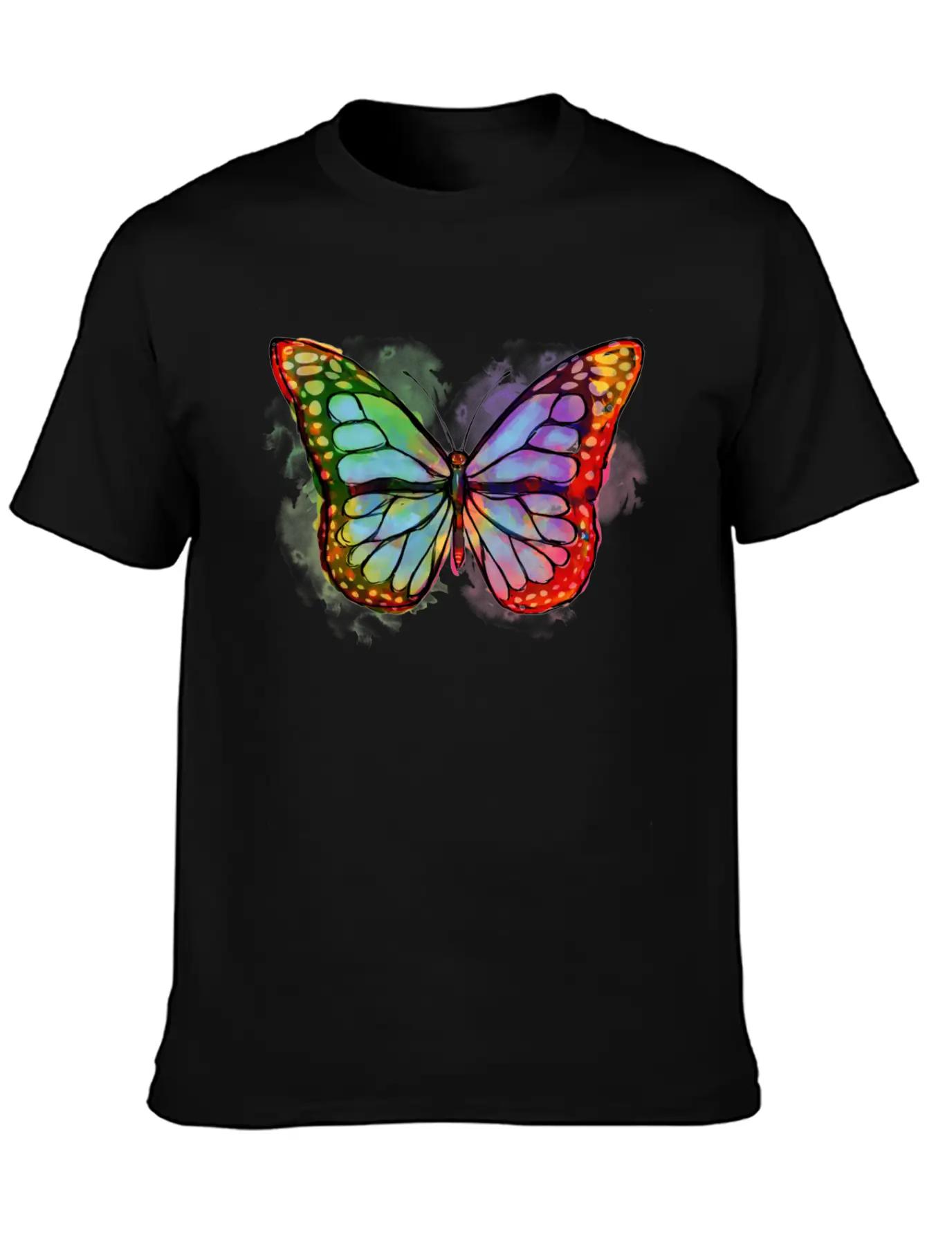 Art Academia Aesthetic Butterfly Watercolor Soft Cotton Short Sleeve Tee ¨C Unisex Wardrobe Staple